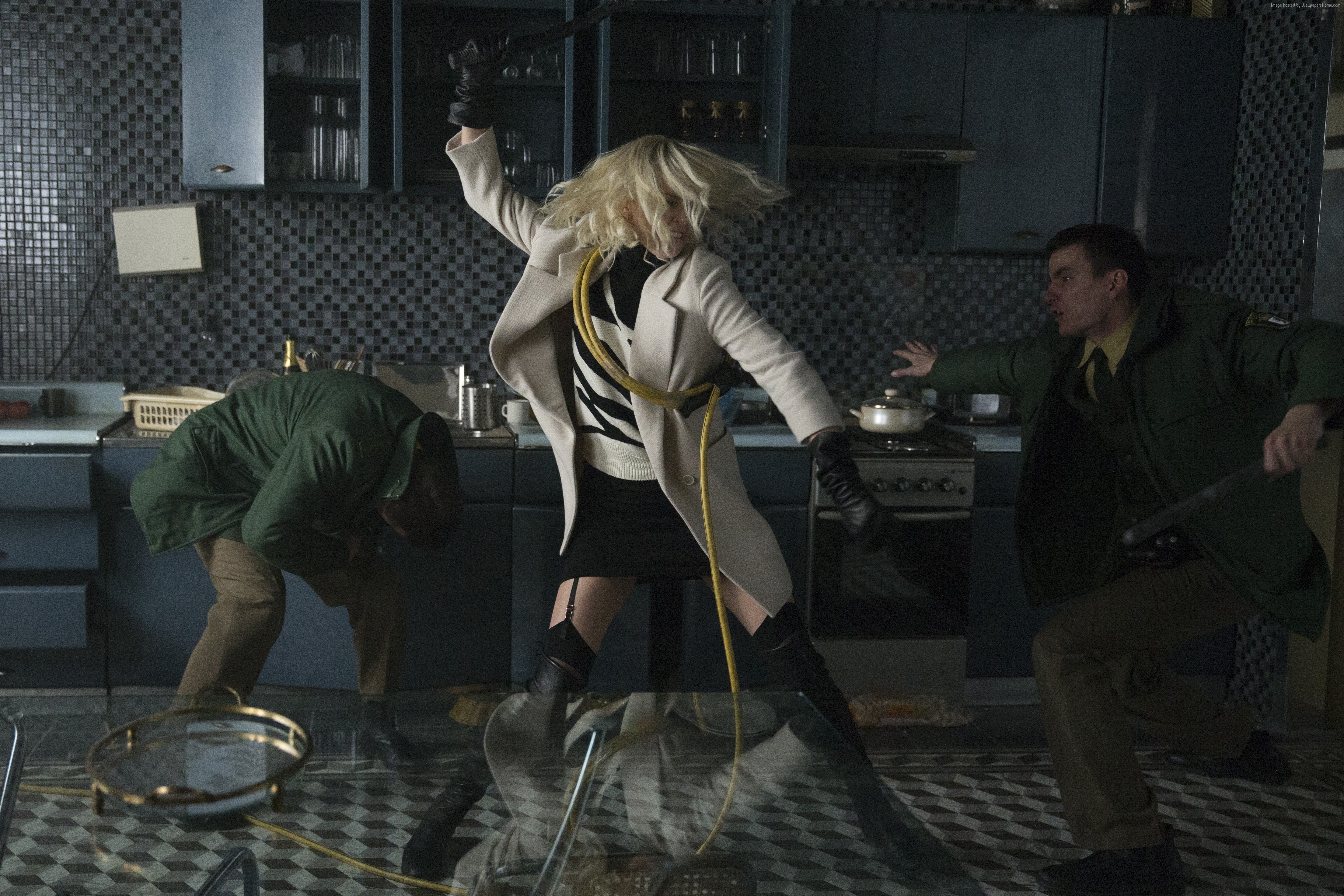 Charlize Theron in Atomic Blonde HD Wallpaper