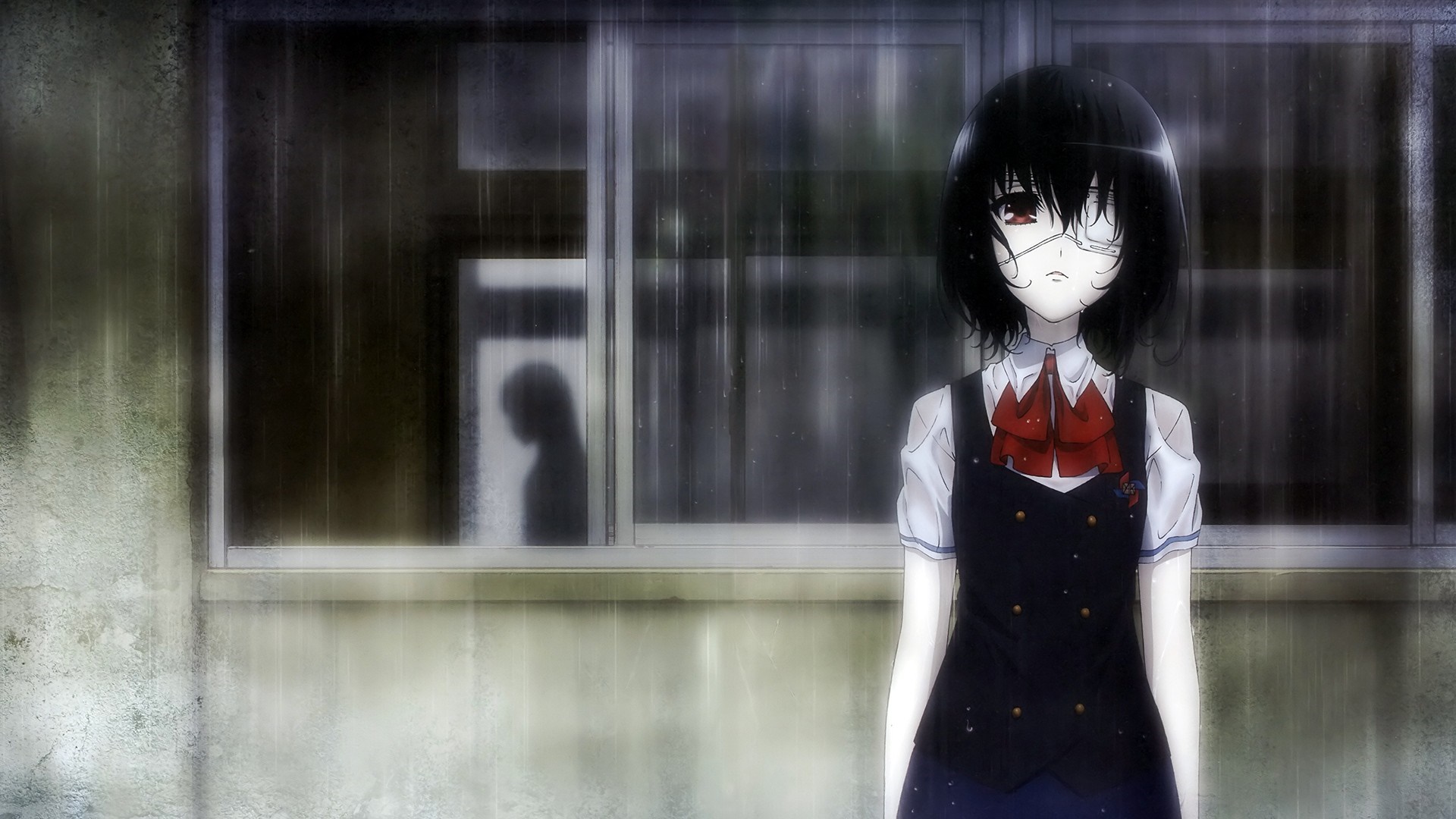Mei Misaki from Another in the rain HD Wallpaper