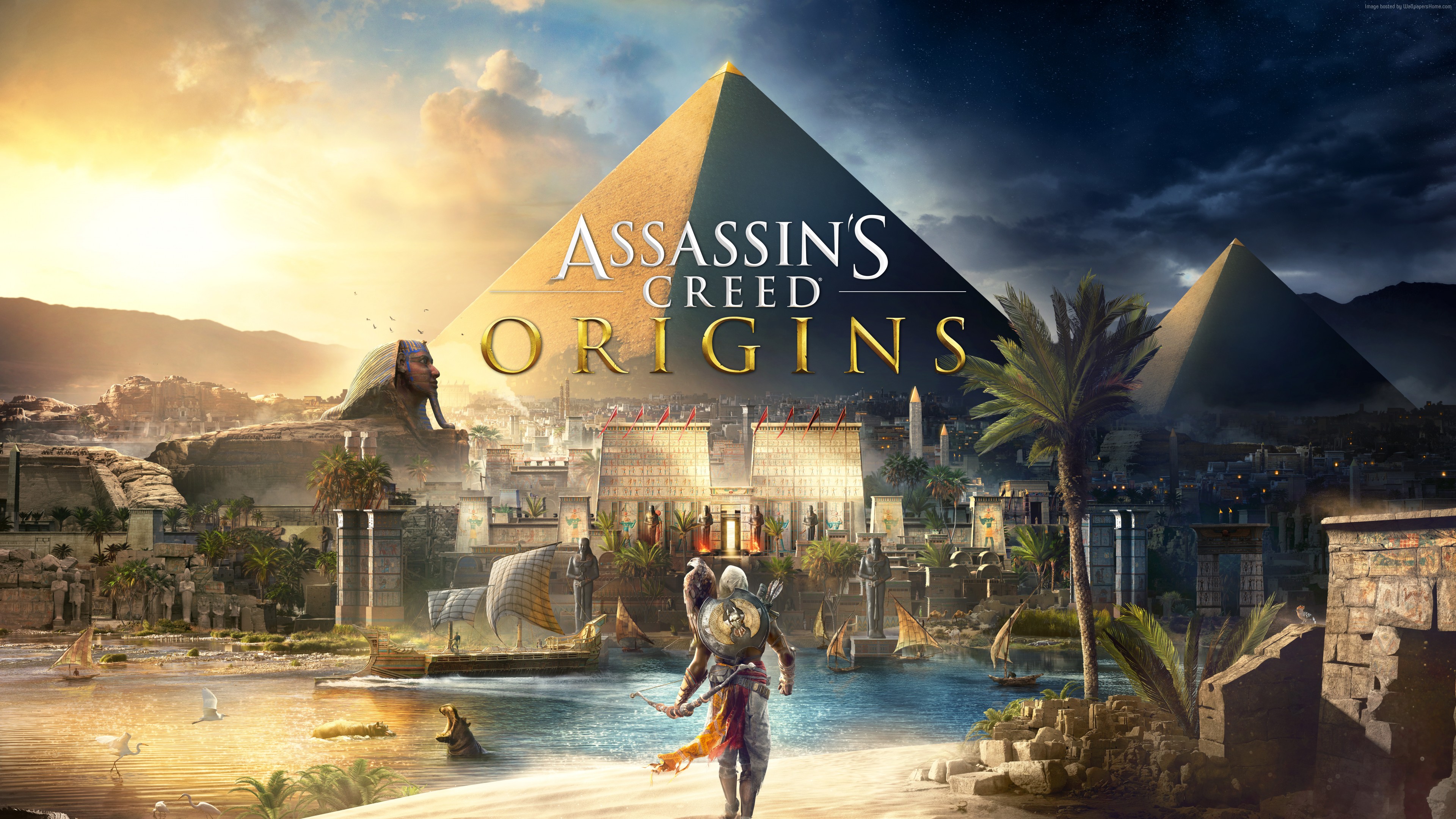 Assassin's Creed Origins 4K poster HD Wallpaper
