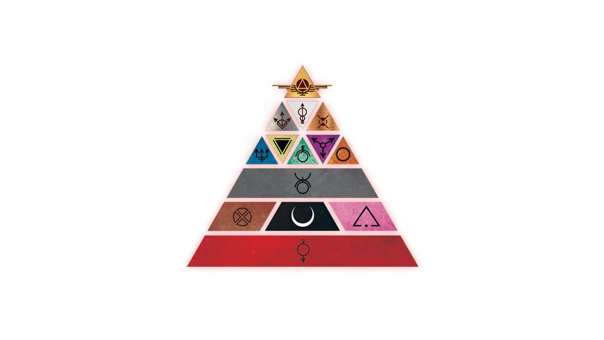 Pyramid of symbols from Red Rising HD Wallpaper