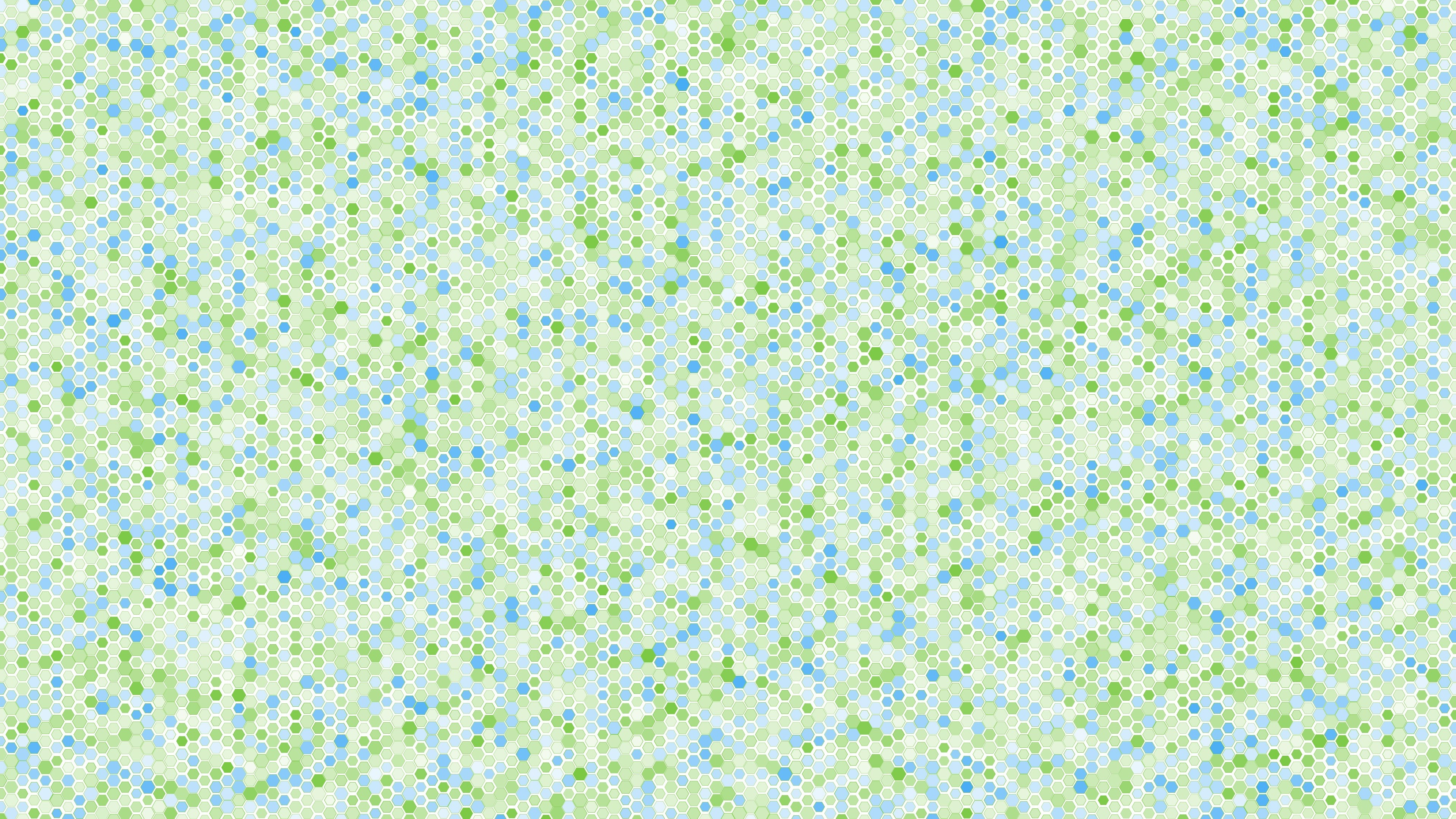 Abstract pattern of green and blue circles HD Wallpaper
