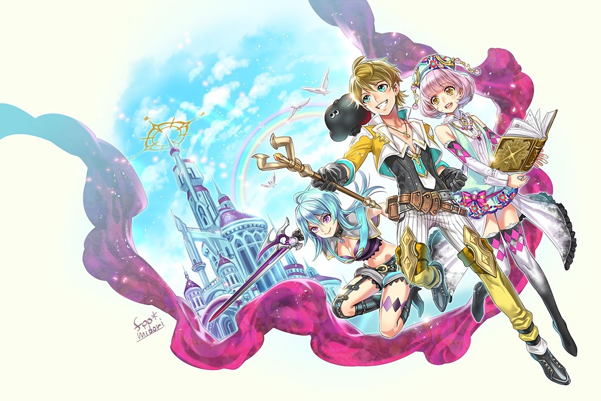 Original characters from Midori Foo illustration HD Wallpaper