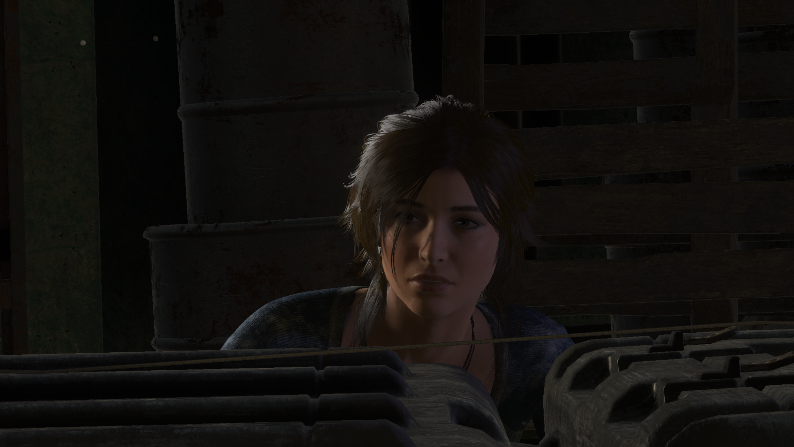 Lara Croft from Tomb Raider in darkness HD Wallpaper