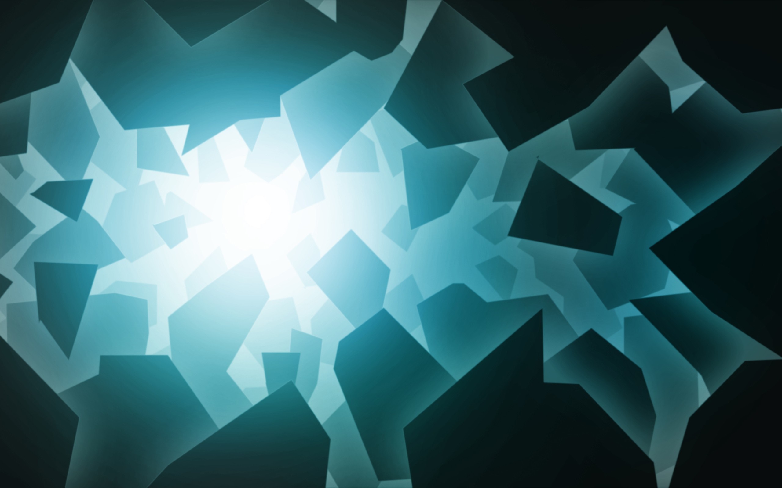 Abstract geometric shapes with glowing light HD Wallpaper