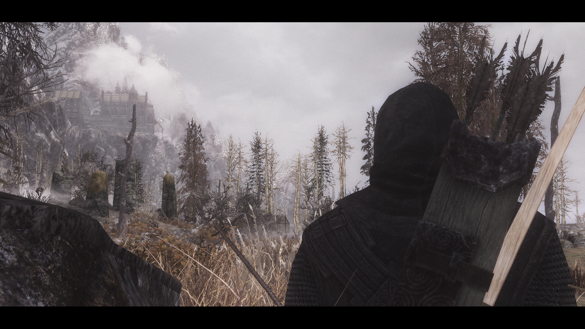 The Elder Scrolls V Skyrim: Archer in a snowy landscape HD Wallpaper