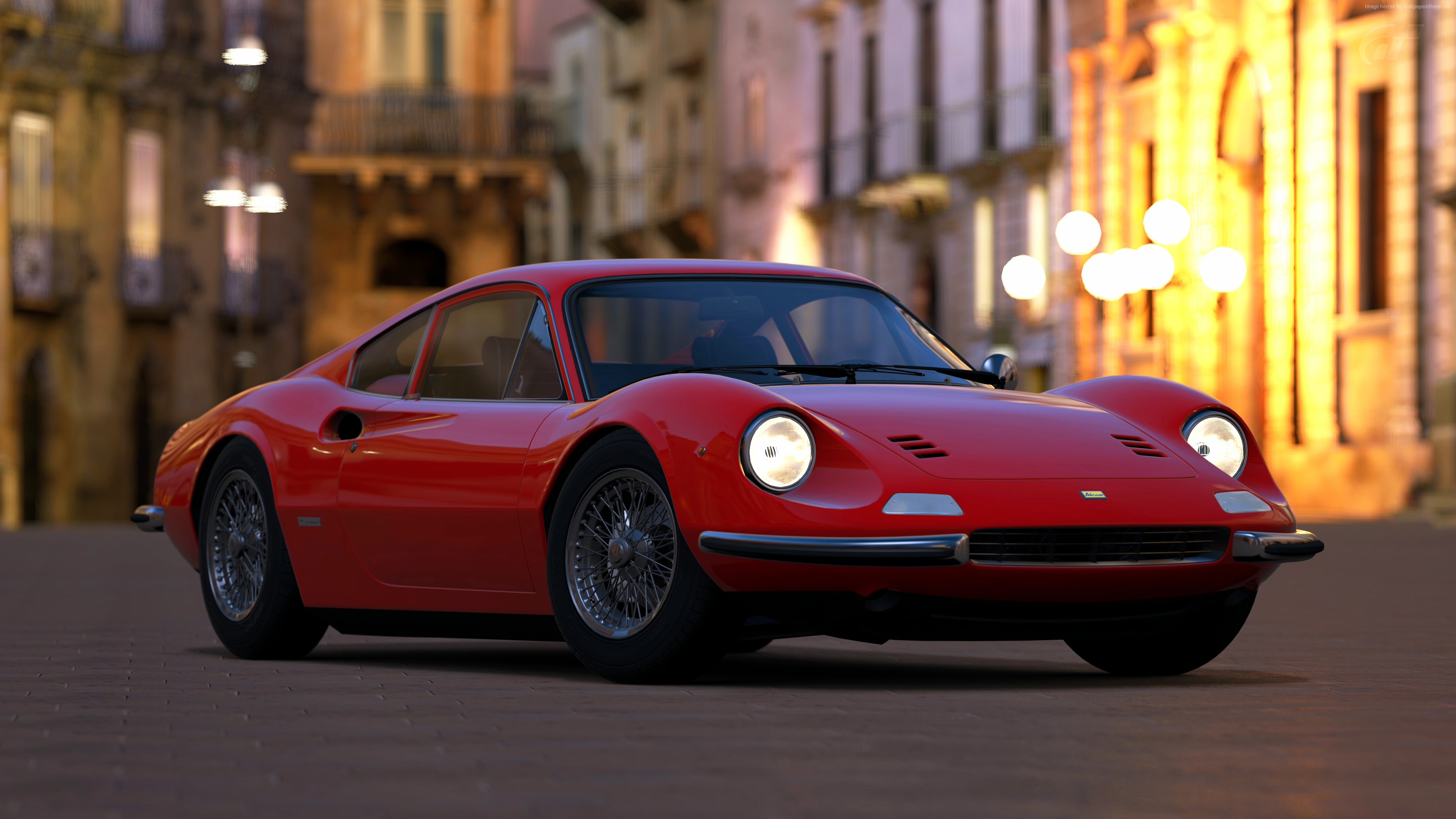 Ferrari Dino 4K HD Wallpaper