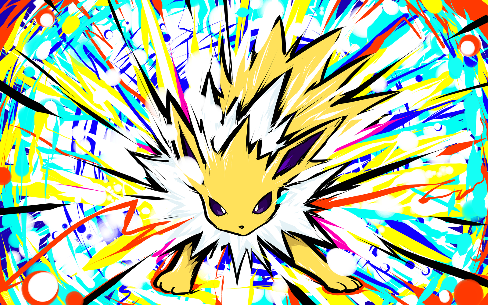 Jolteon from Pokemon illustration HD Wallpaper