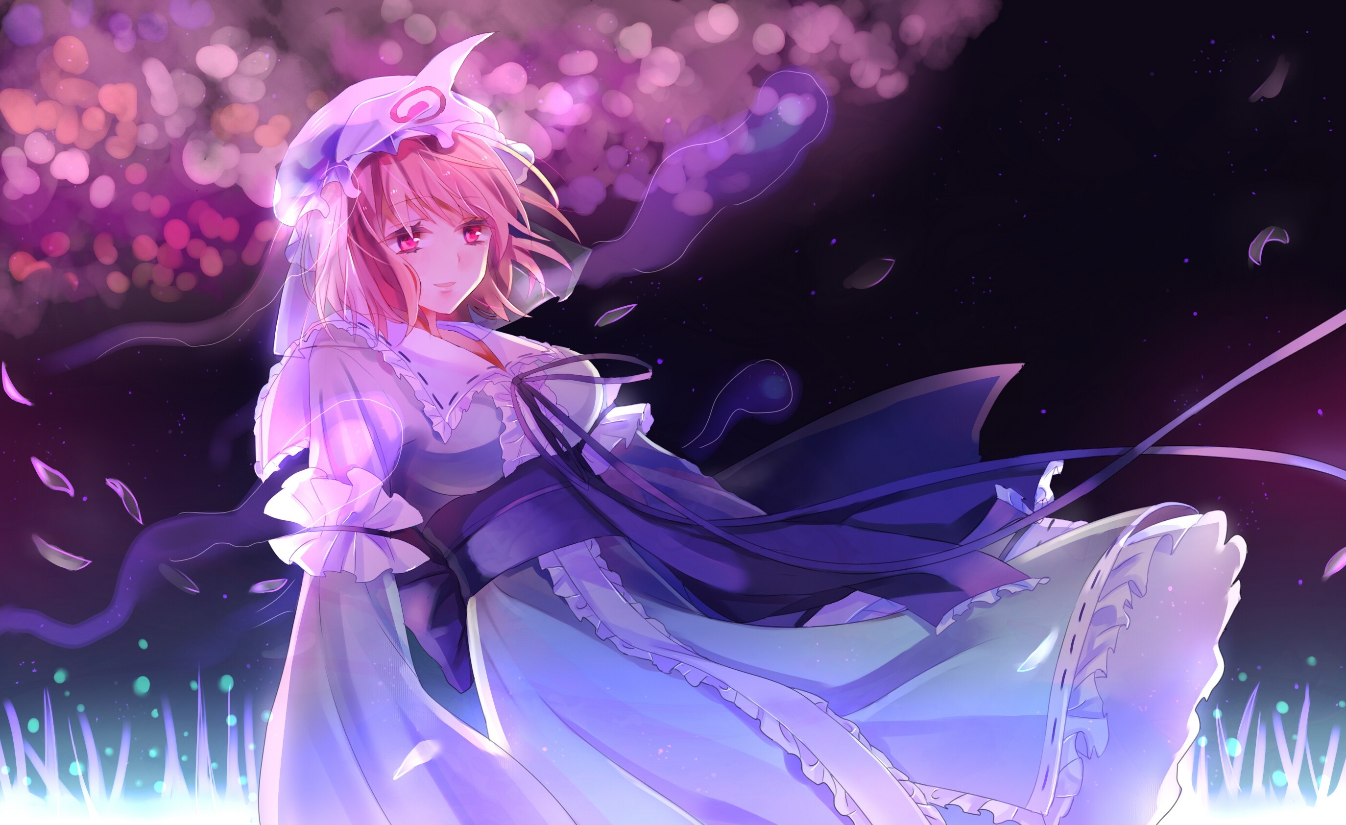 Saigyouji Yuyuko from Touhou Project HD Wallpaper