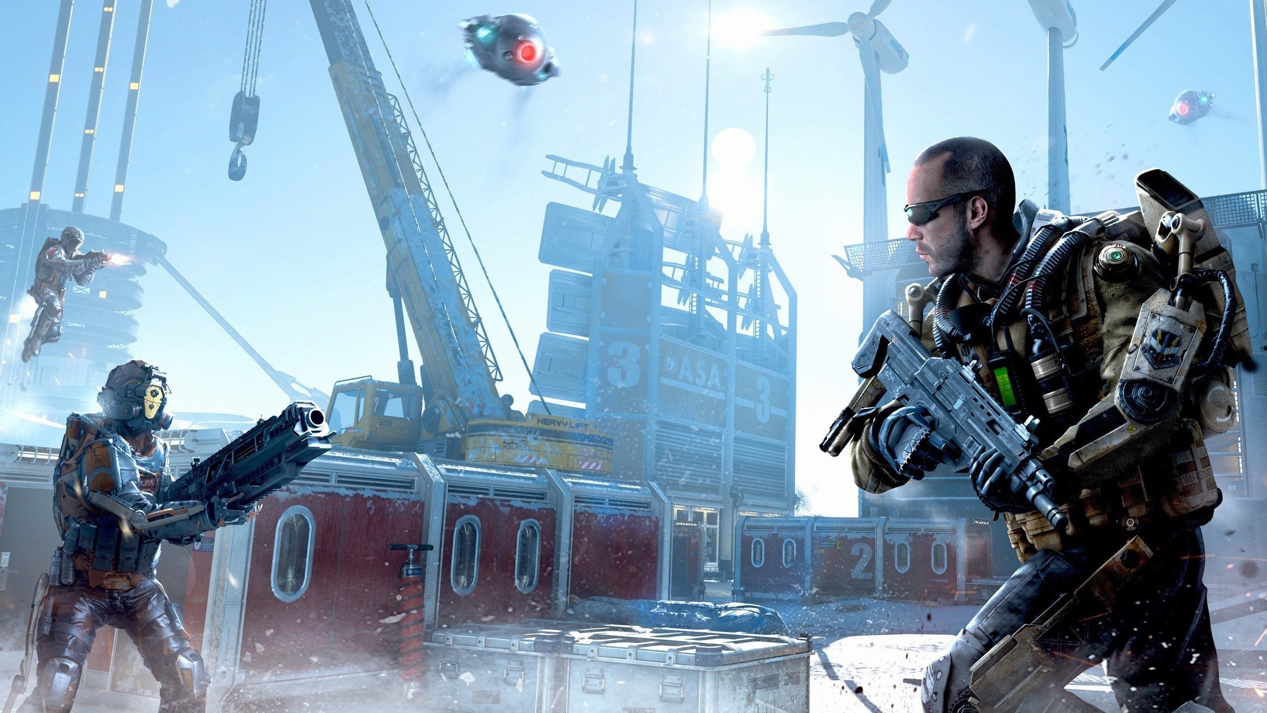 Soldiers in futuristic gear in Call of Duty Advanced Warfare HD Wallpaper