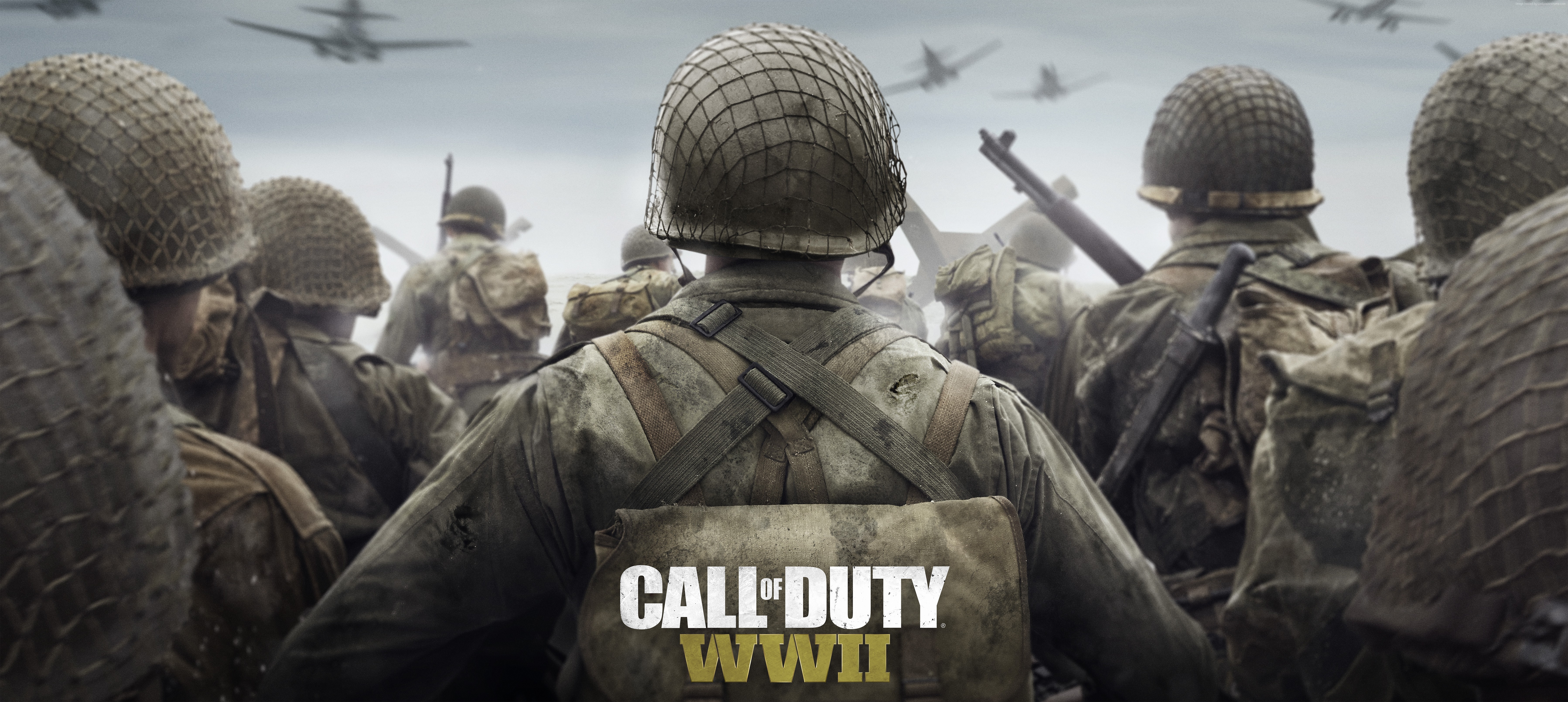 Call of Duty: WWII poster with soldiers and planes HD Wallpaper