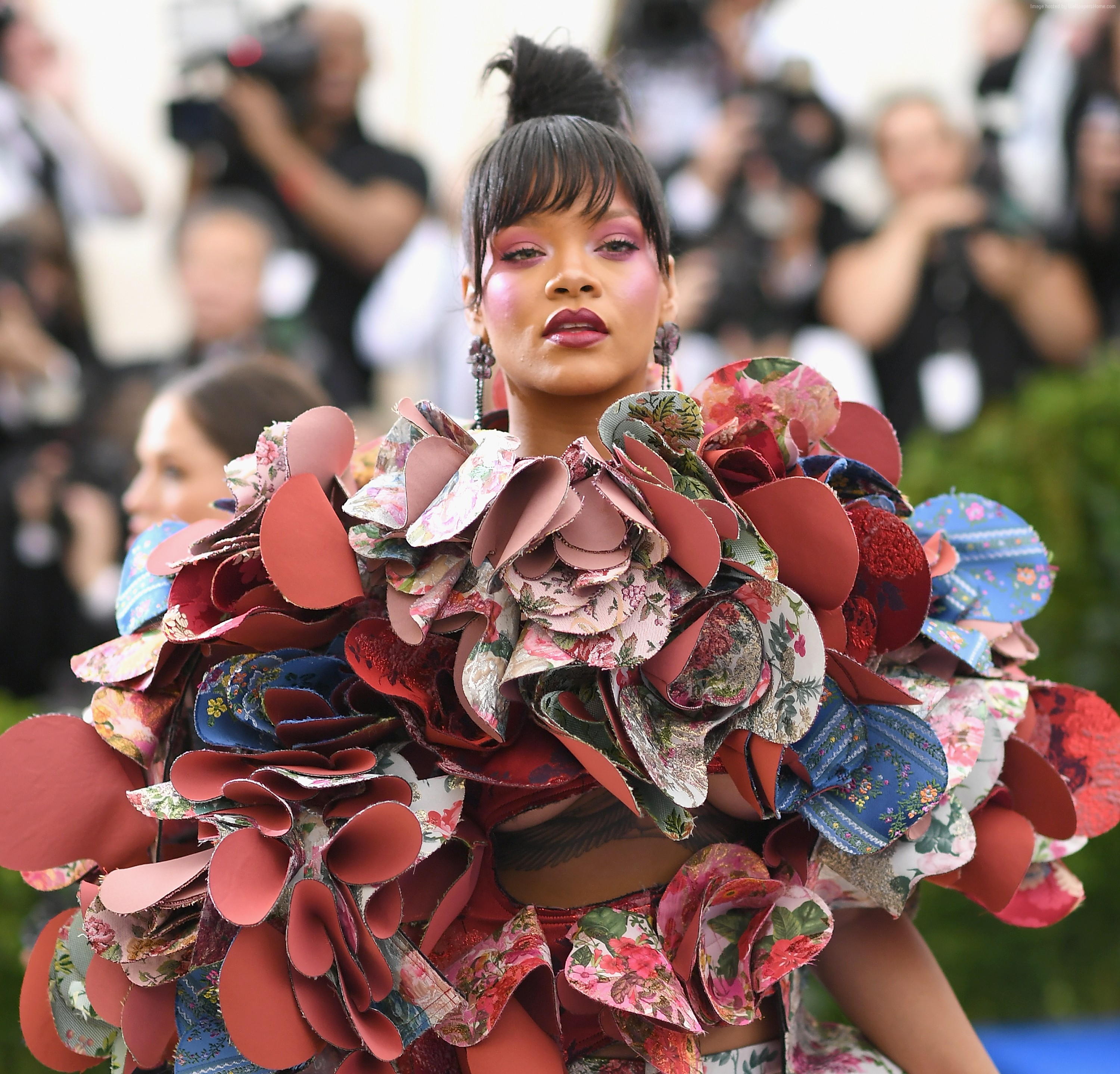 Rihanna at the Met Gala 2017 HD Wallpaper