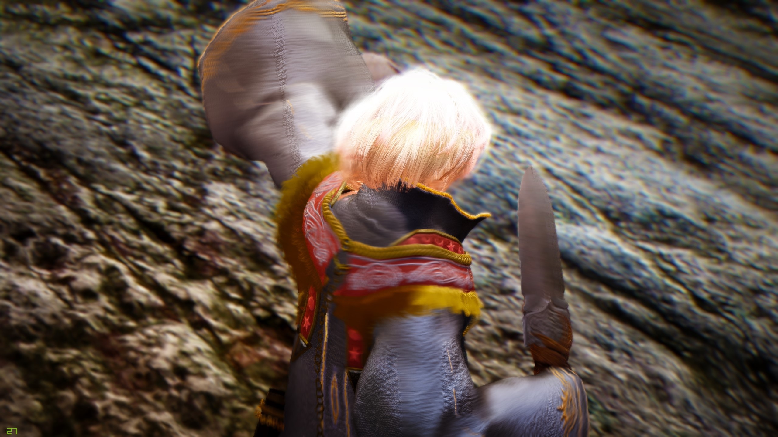 Character from Black Desert Online holding a knife HD Wallpaper