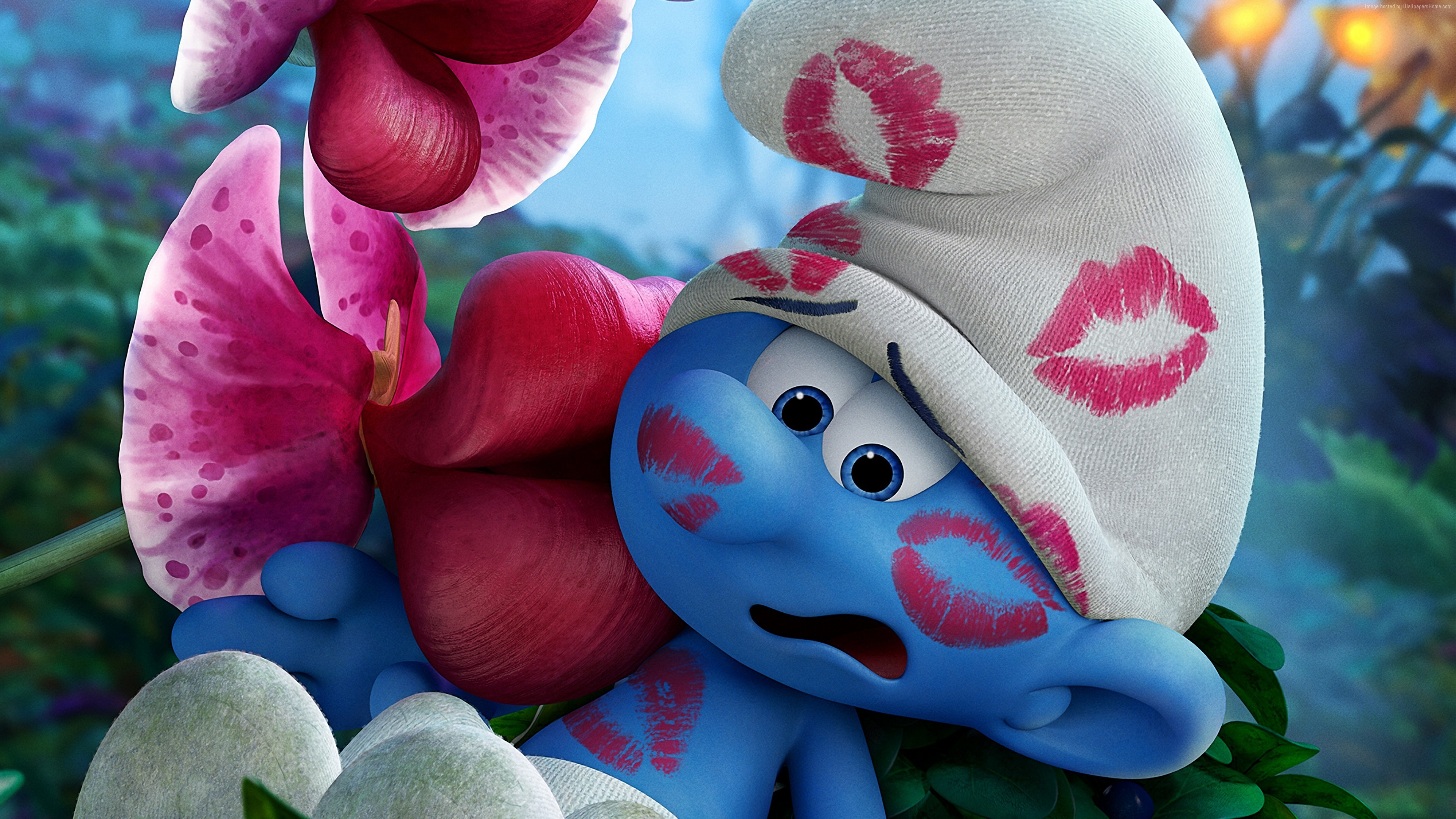 Clumsy Smurf from Smurfs: The Lost Village HD Wallpaper