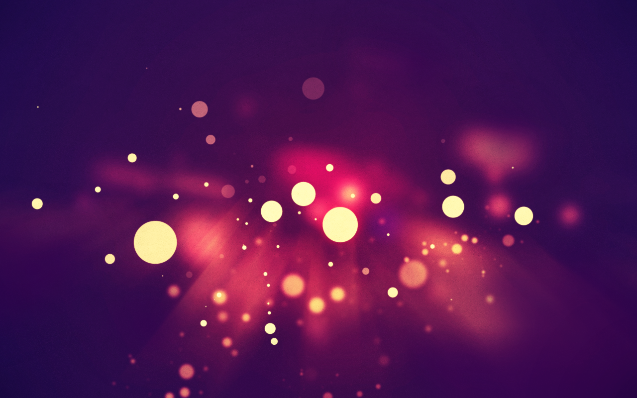 Abstract bokeh lights with sun rays HD Wallpaper