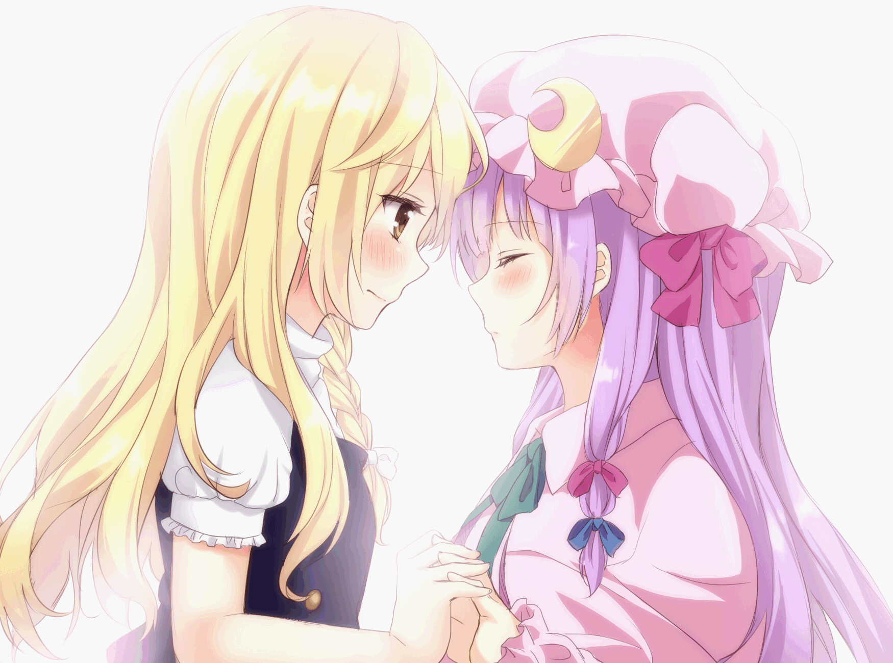 Marisa Kirisame and Patchouli Knowledge from Touhou HD Wallpaper