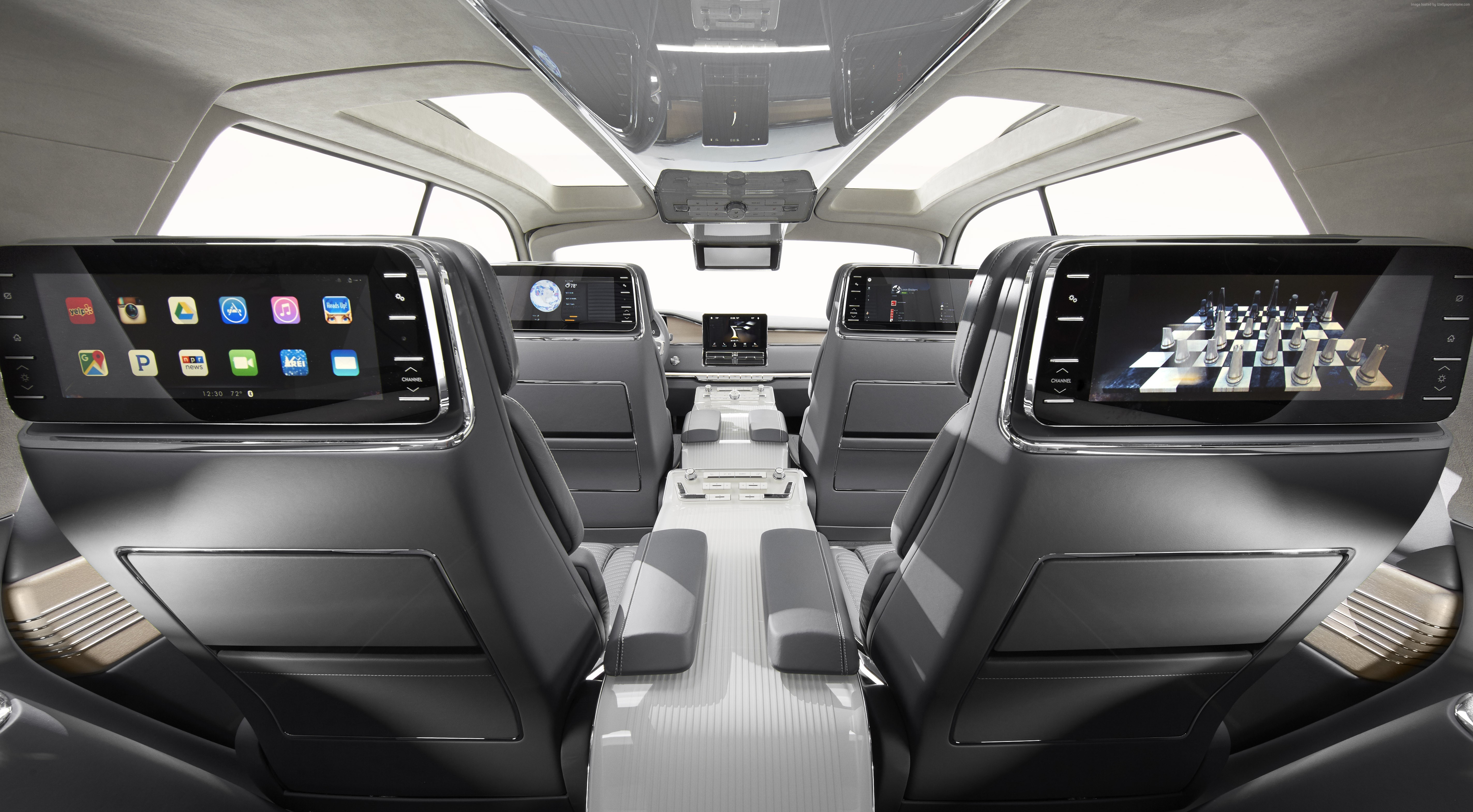 Lincoln Navigator Interior with Rear Seat Entertainment Screens HD Wallpaper