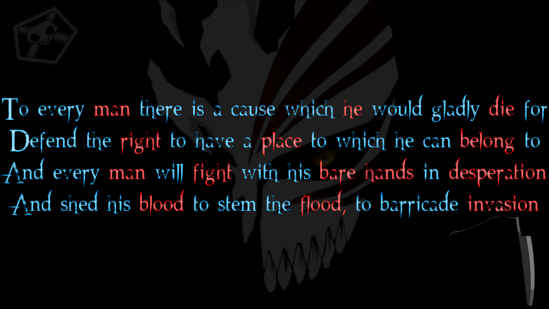 Bleach Ichigo text overlay HD Wallpaper