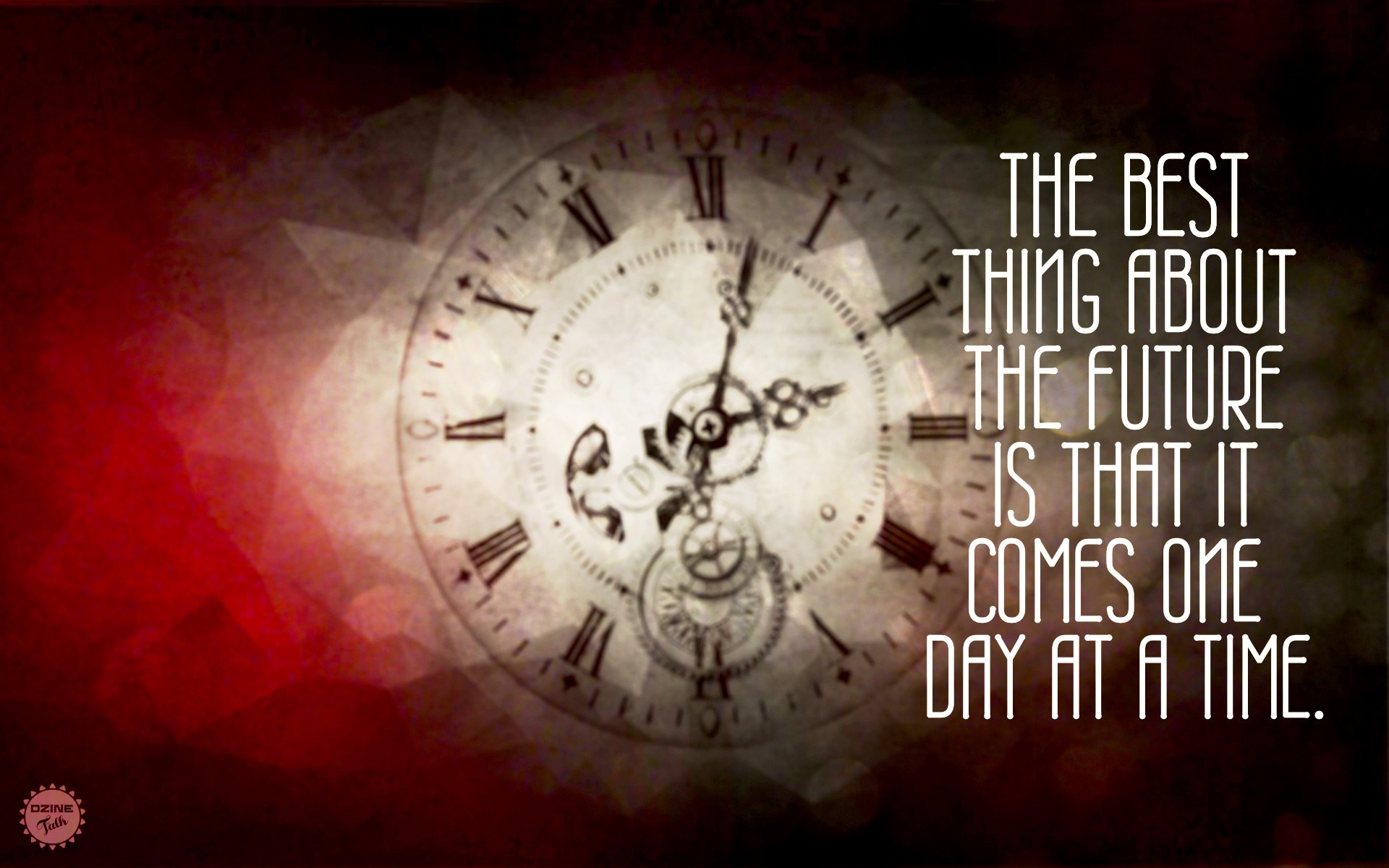 Quote about the future and time HD Wallpaper