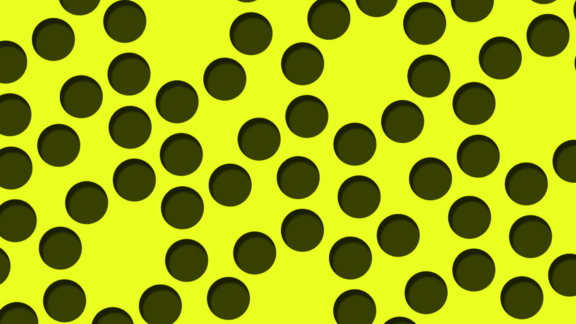 Yellow background with dark circles pattern HD Wallpaper