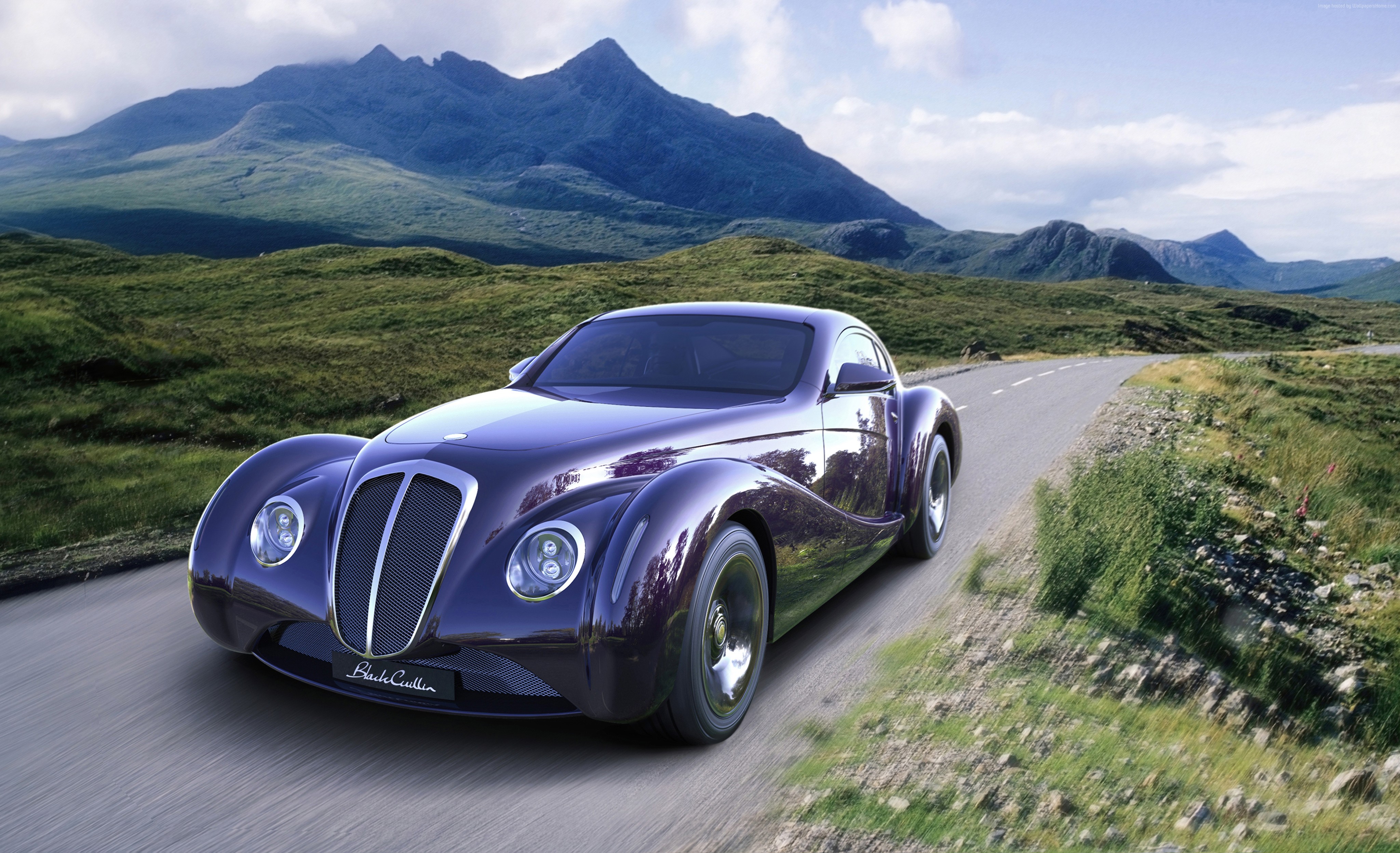 Eadon Green Black Cuillin sport car on a road HD Wallpaper