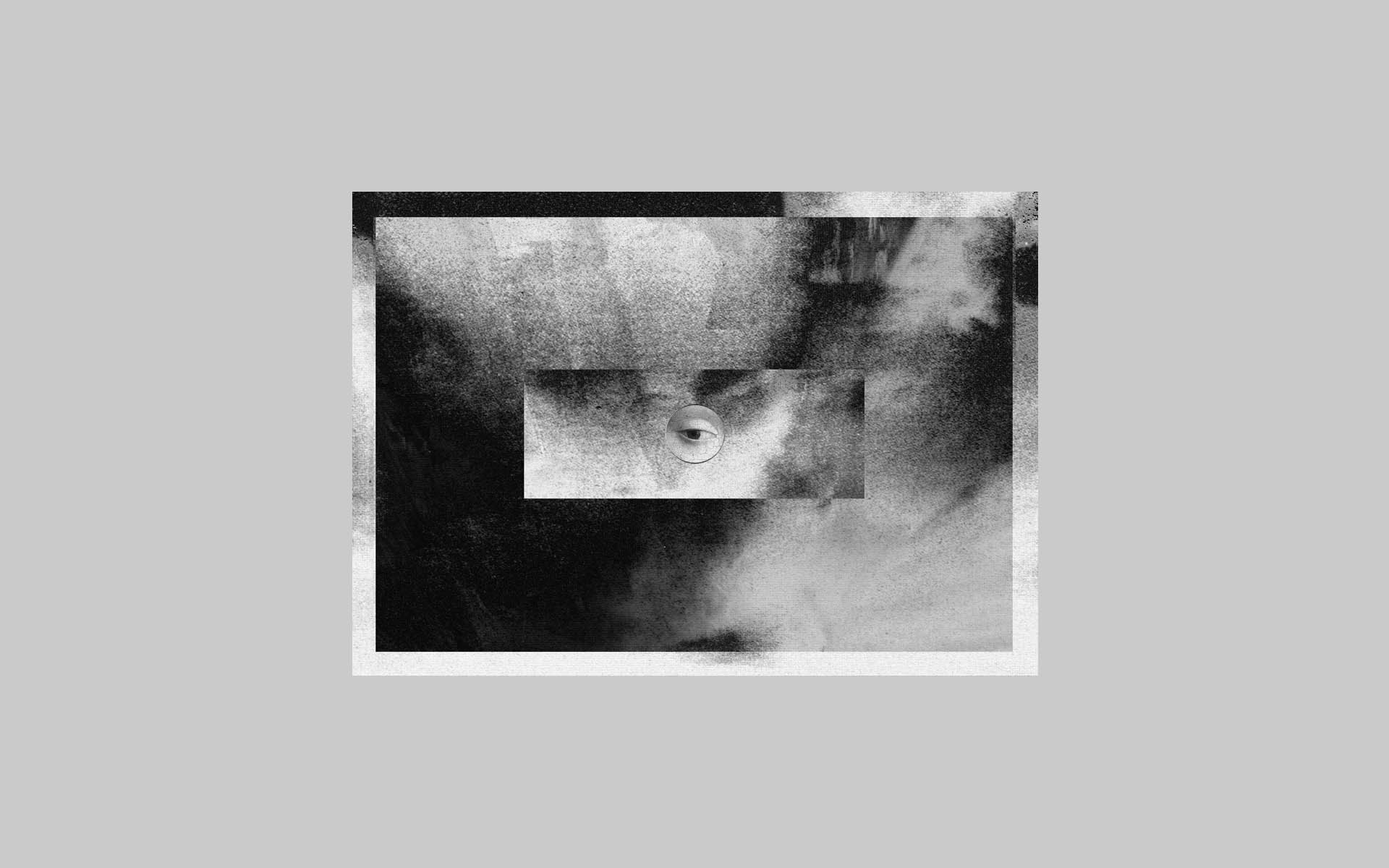 Abstract monochrome image with an eye HD Wallpaper