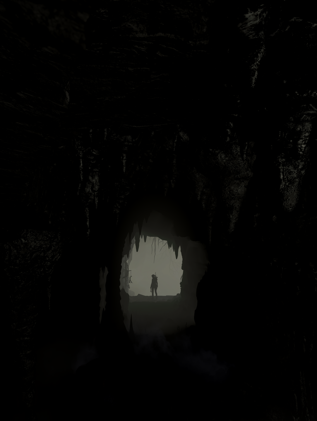 Lara Croft from Rise of the Tomb Raider in a cave HD Wallpaper