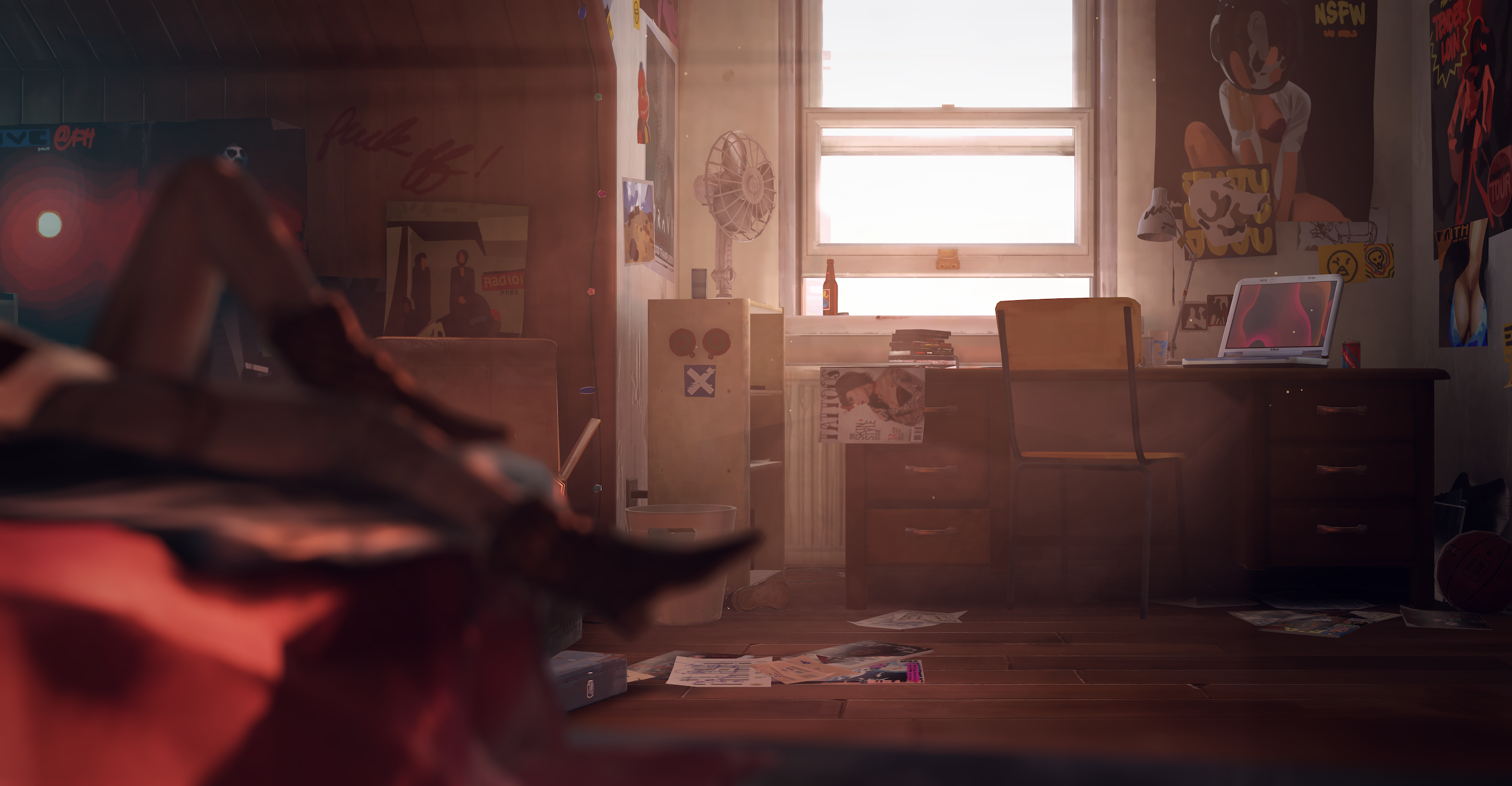 Max Caulfield from Life Is Strange in a bedroom HD Wallpaper