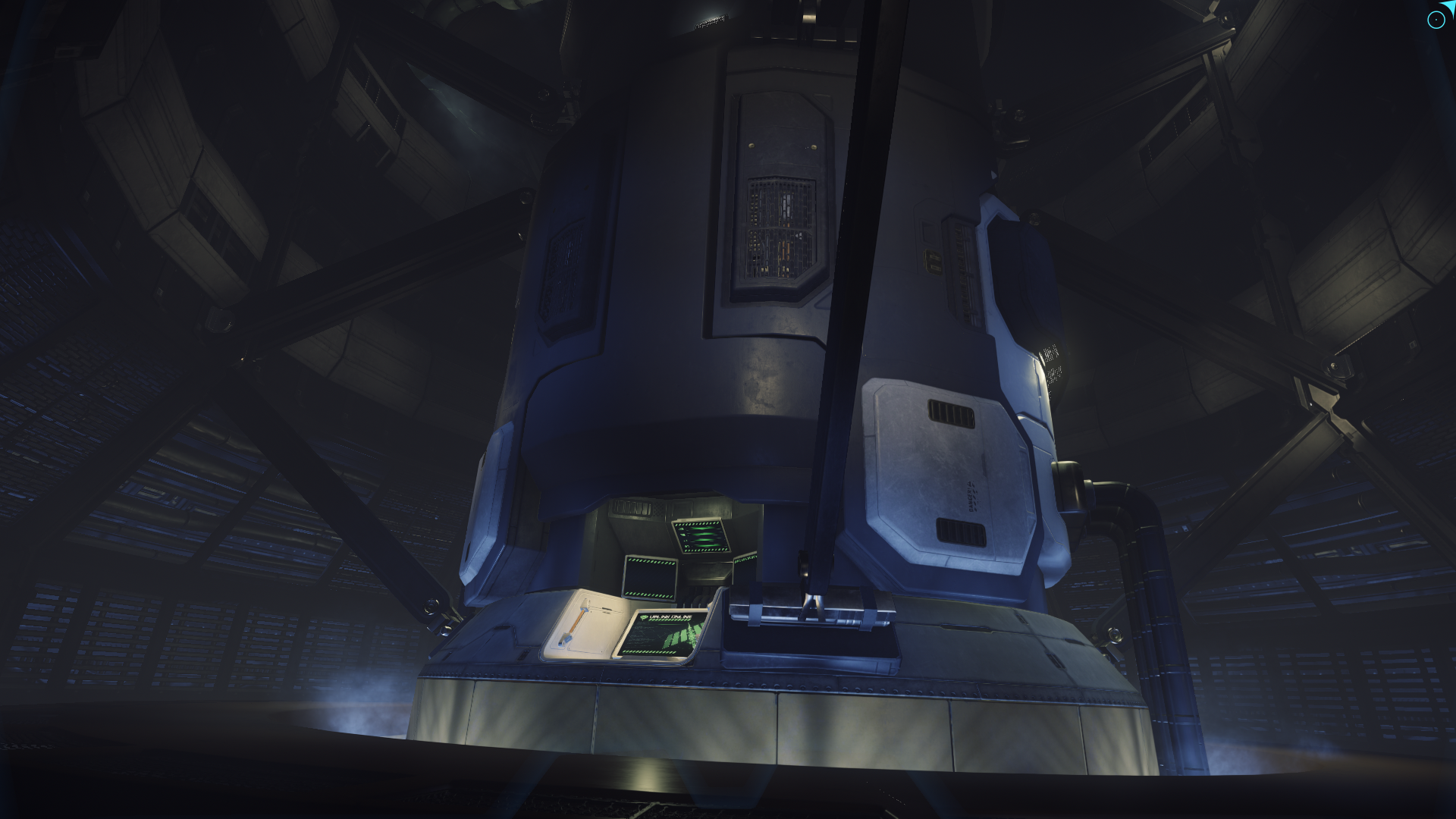 Star Citizen machine interior with screens HD Wallpaper