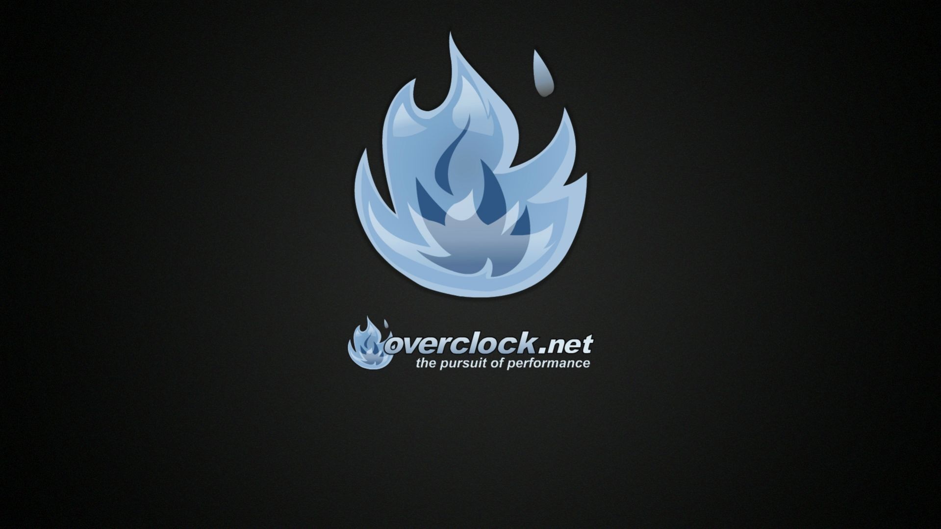 Overclock.net logo with flames and tagline HD Wallpaper