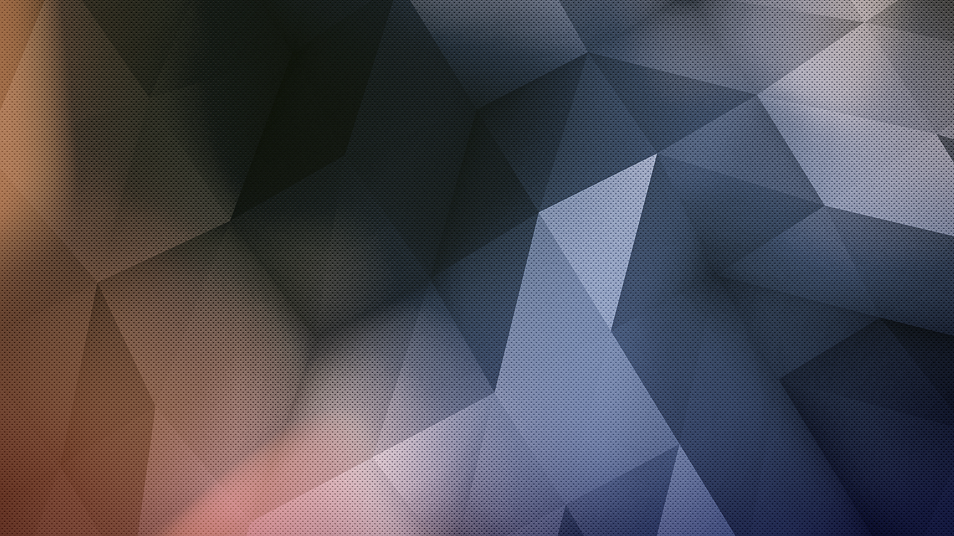 Abstract geometric low-poly digital art with gradient colors HD Wallpaper