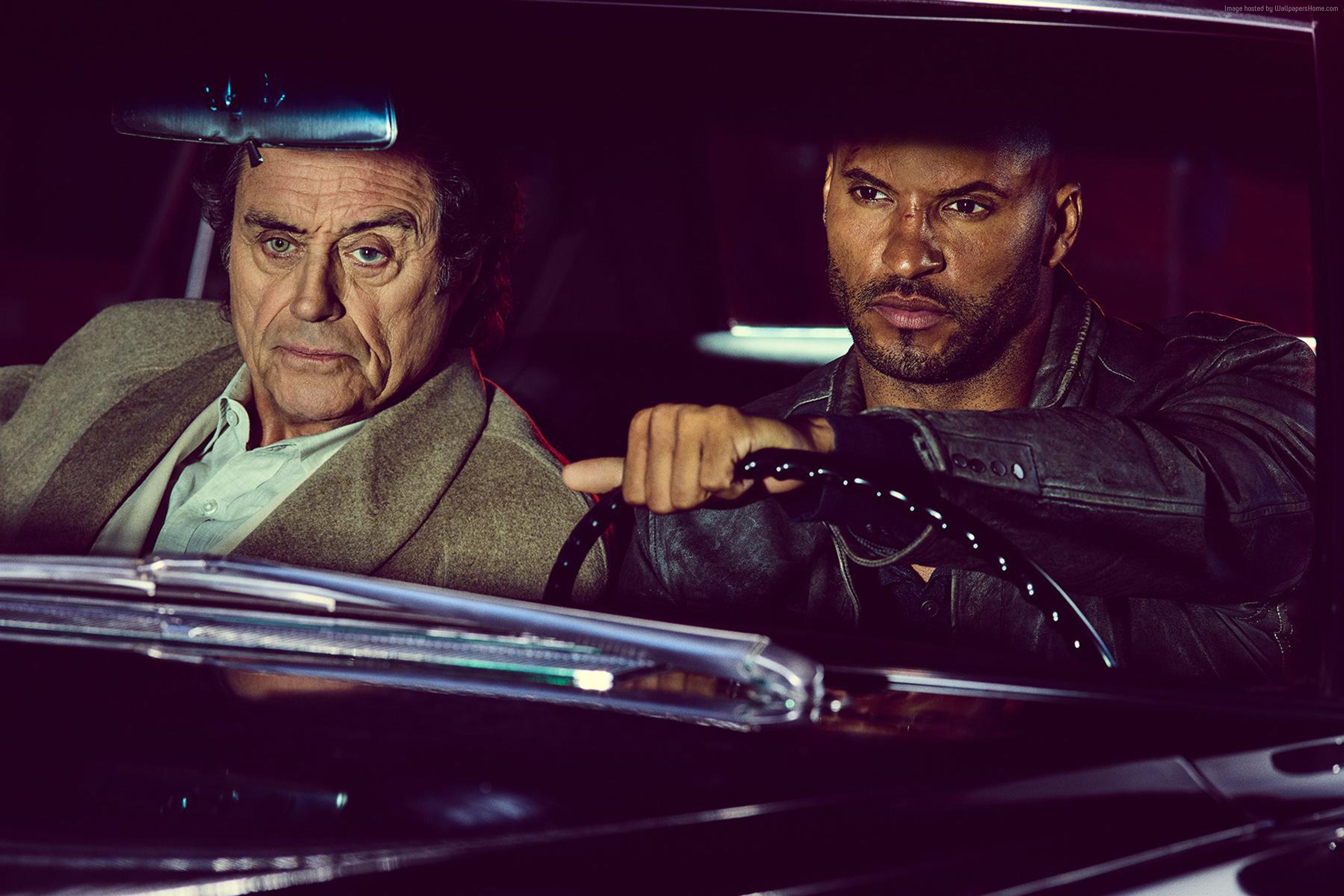 Shadow Moon and Mr. Wednesday from American Gods HD Wallpaper