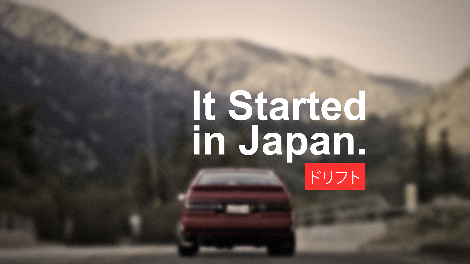 It Started in Japan. Drift. HD Wallpaper