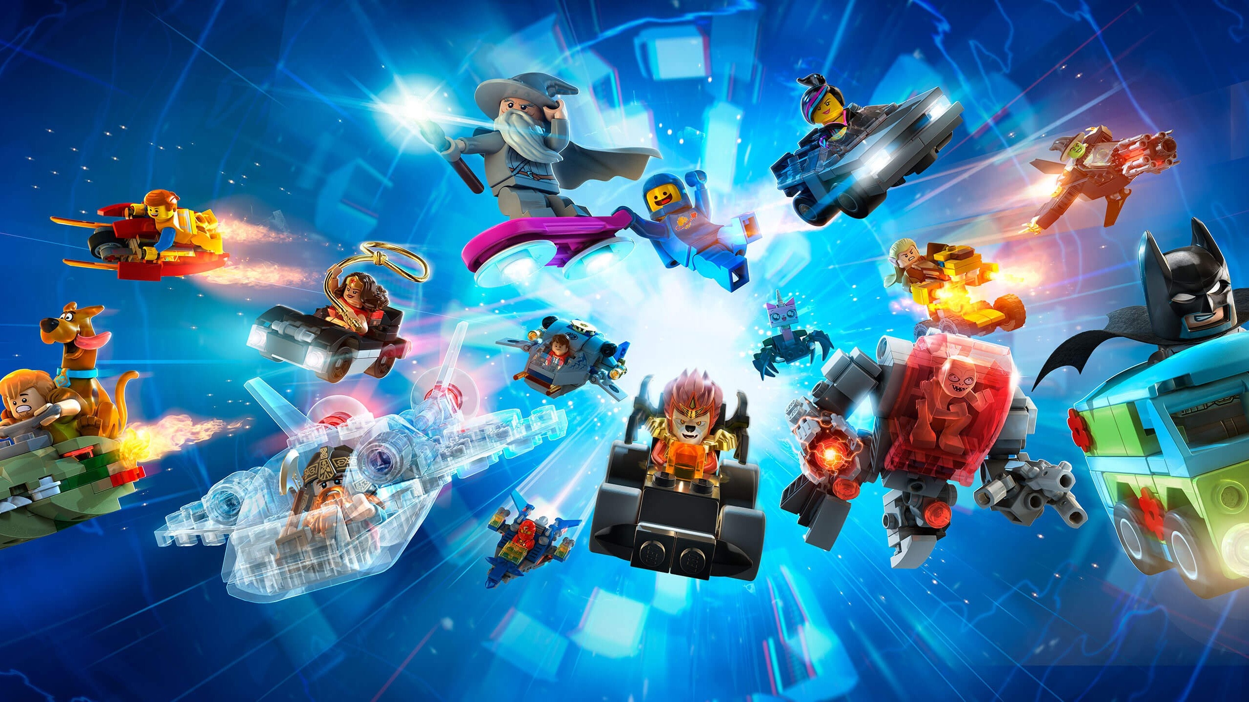 Lego Dimensions characters in vehicles HD Wallpaper