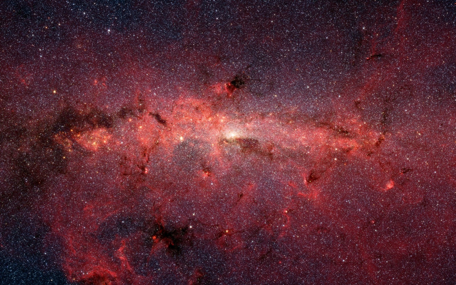 The Milky Way galaxy's central region HD Wallpaper