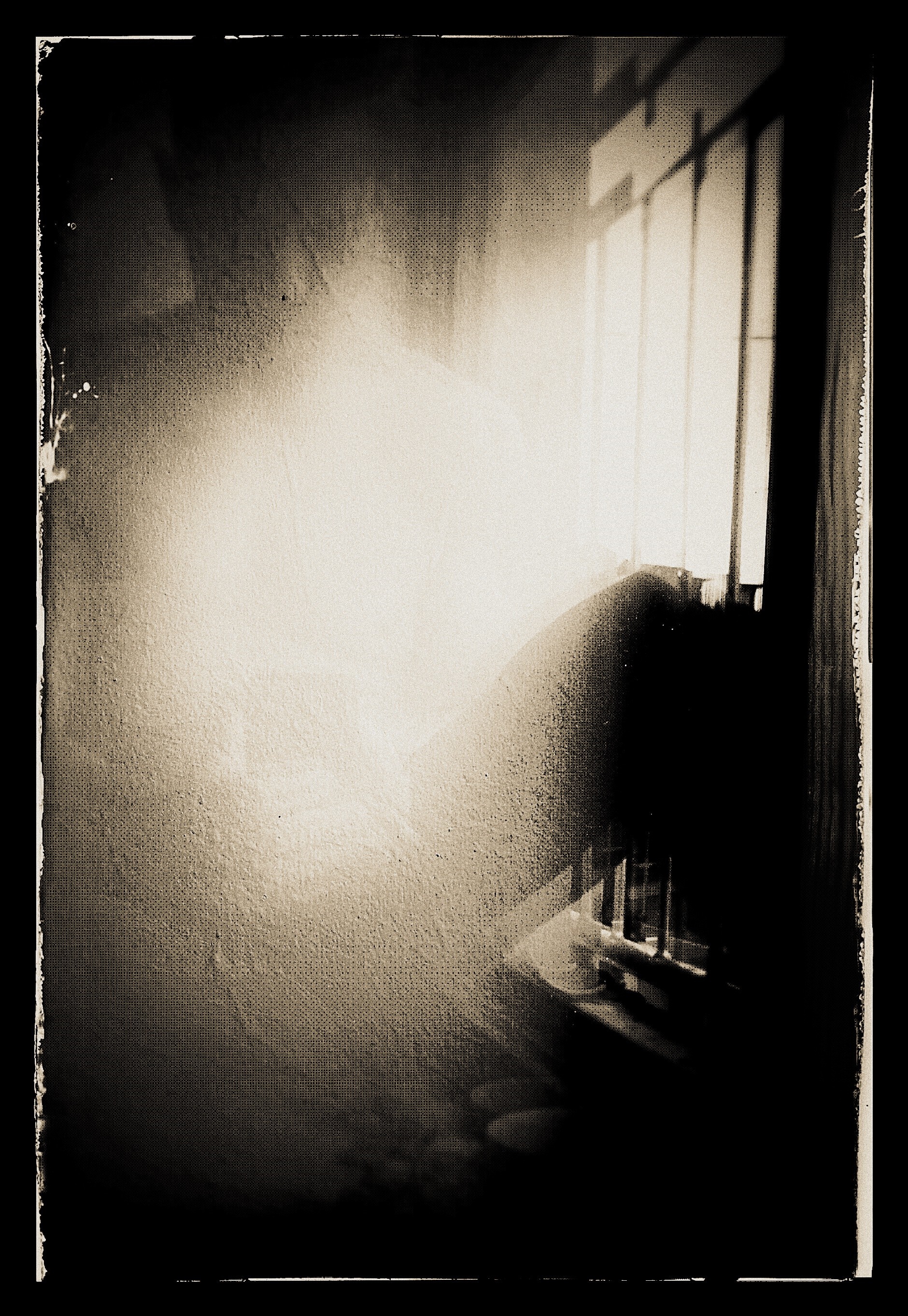 Monochrome photograph with light and shadow HD Wallpaper
