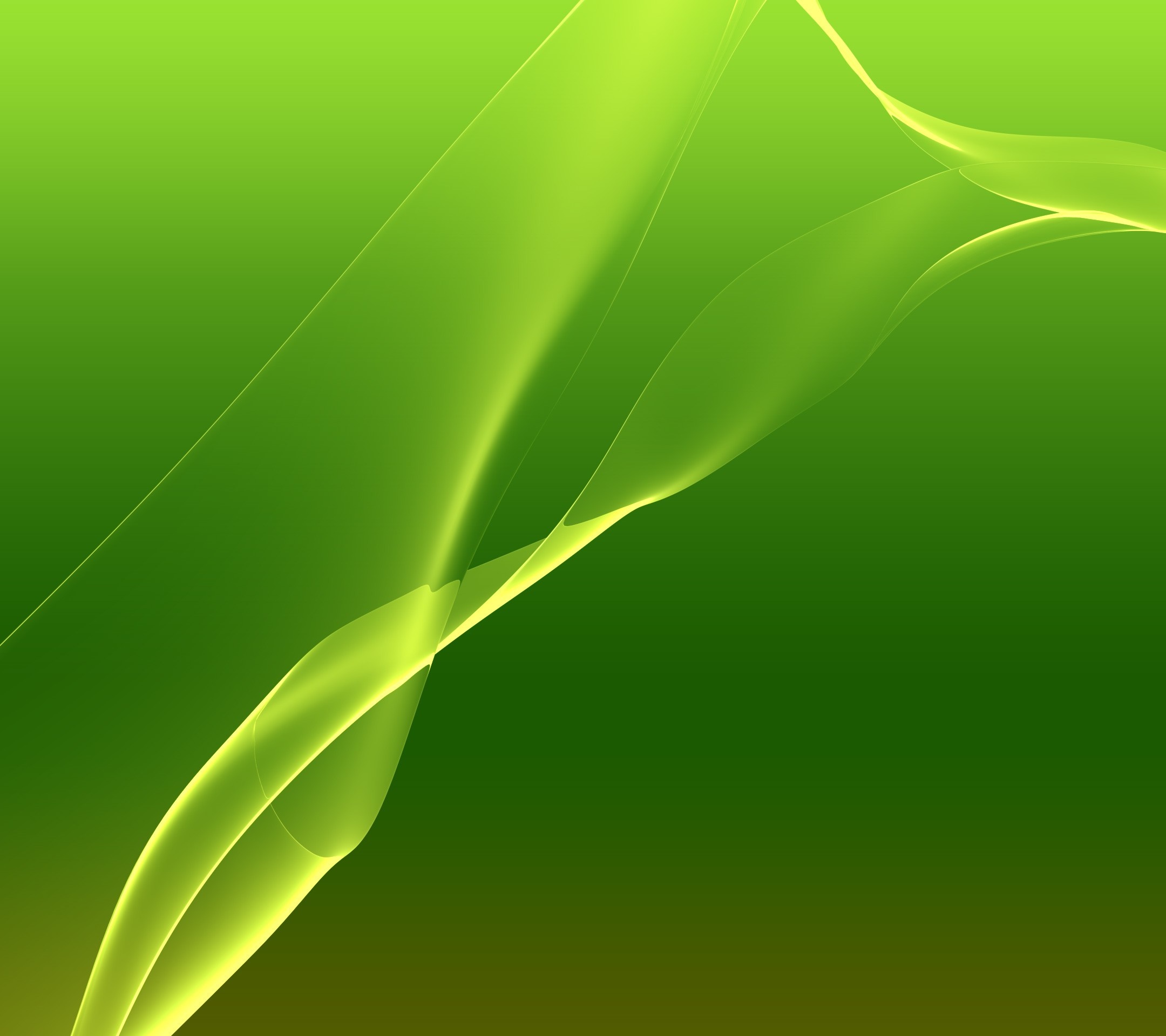 Abstract green flowing lines illustration HD Wallpaper