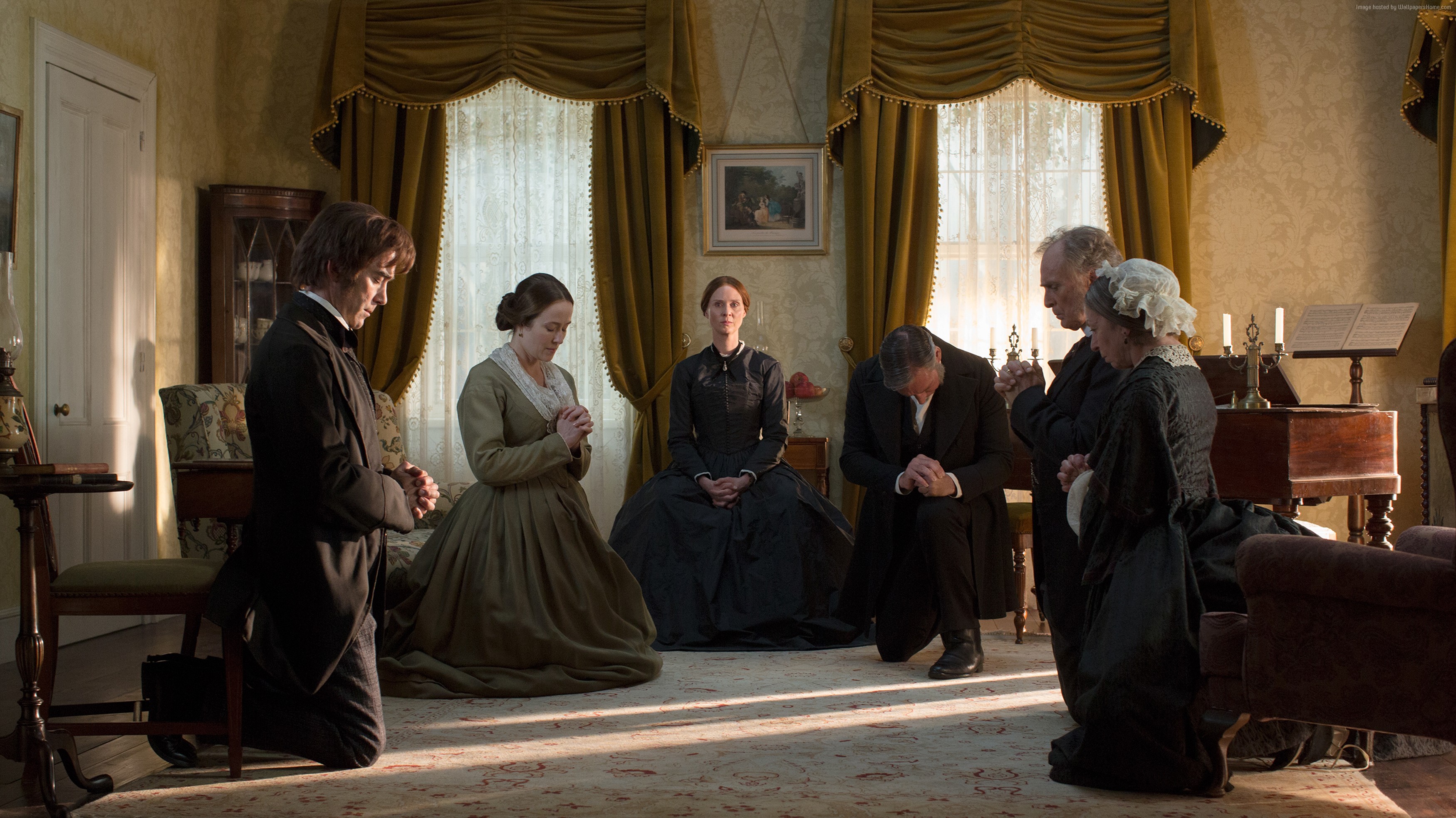 Emily Dickinson and family praying in A Quiet Passion HD Wallpaper