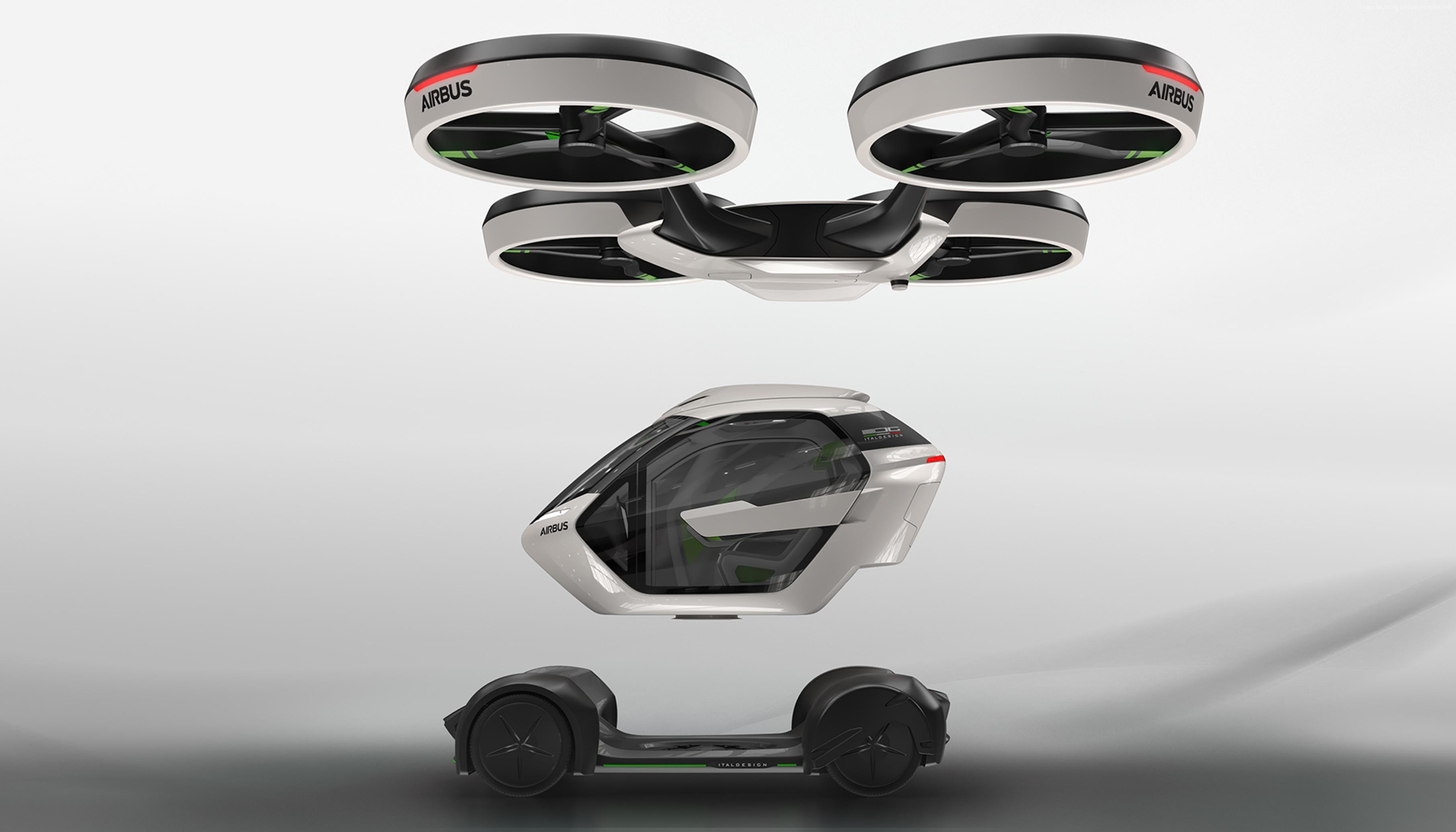 Airbus Pop.Up concept vehicle components HD Wallpaper