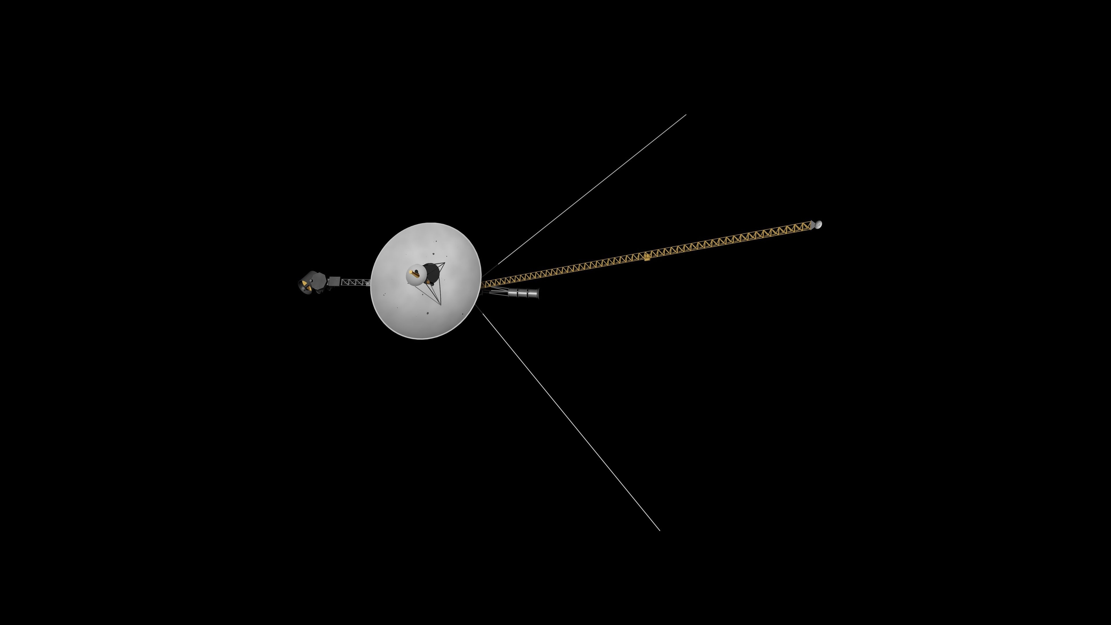 Voyager spacecraft in deep space HD Wallpaper