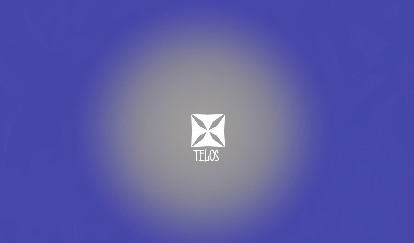 Telos logo with geometric design HD Wallpaper