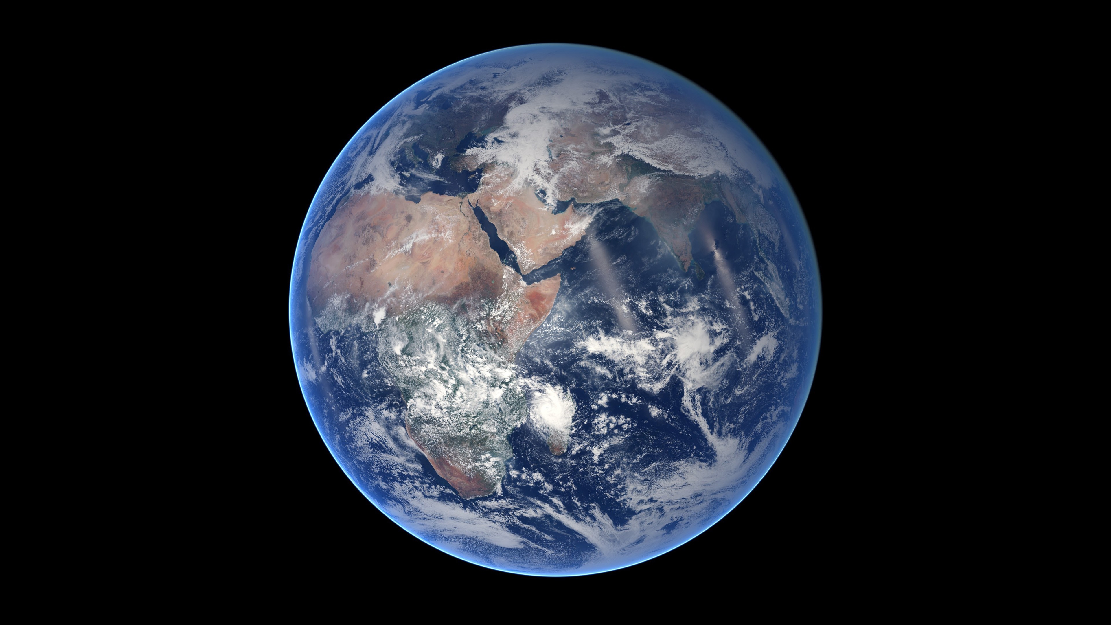 Earth from space, digital art HD Wallpaper