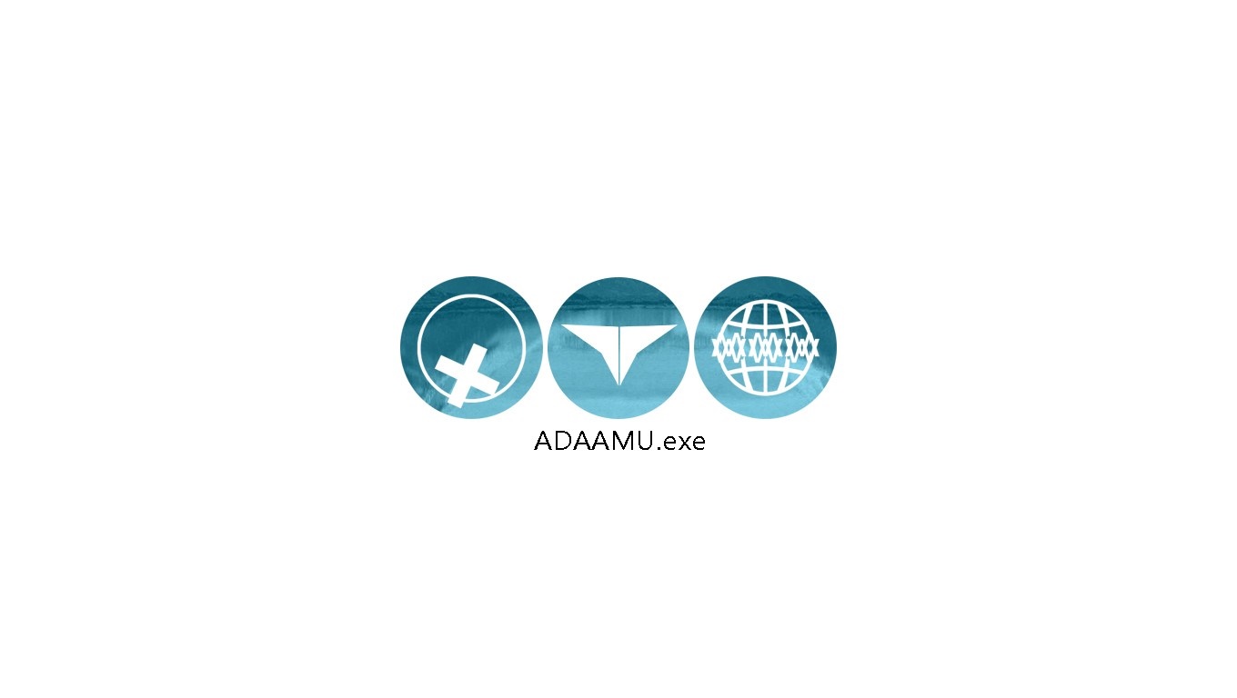 ADAAAMU.exe logo with three icons HD Wallpaper