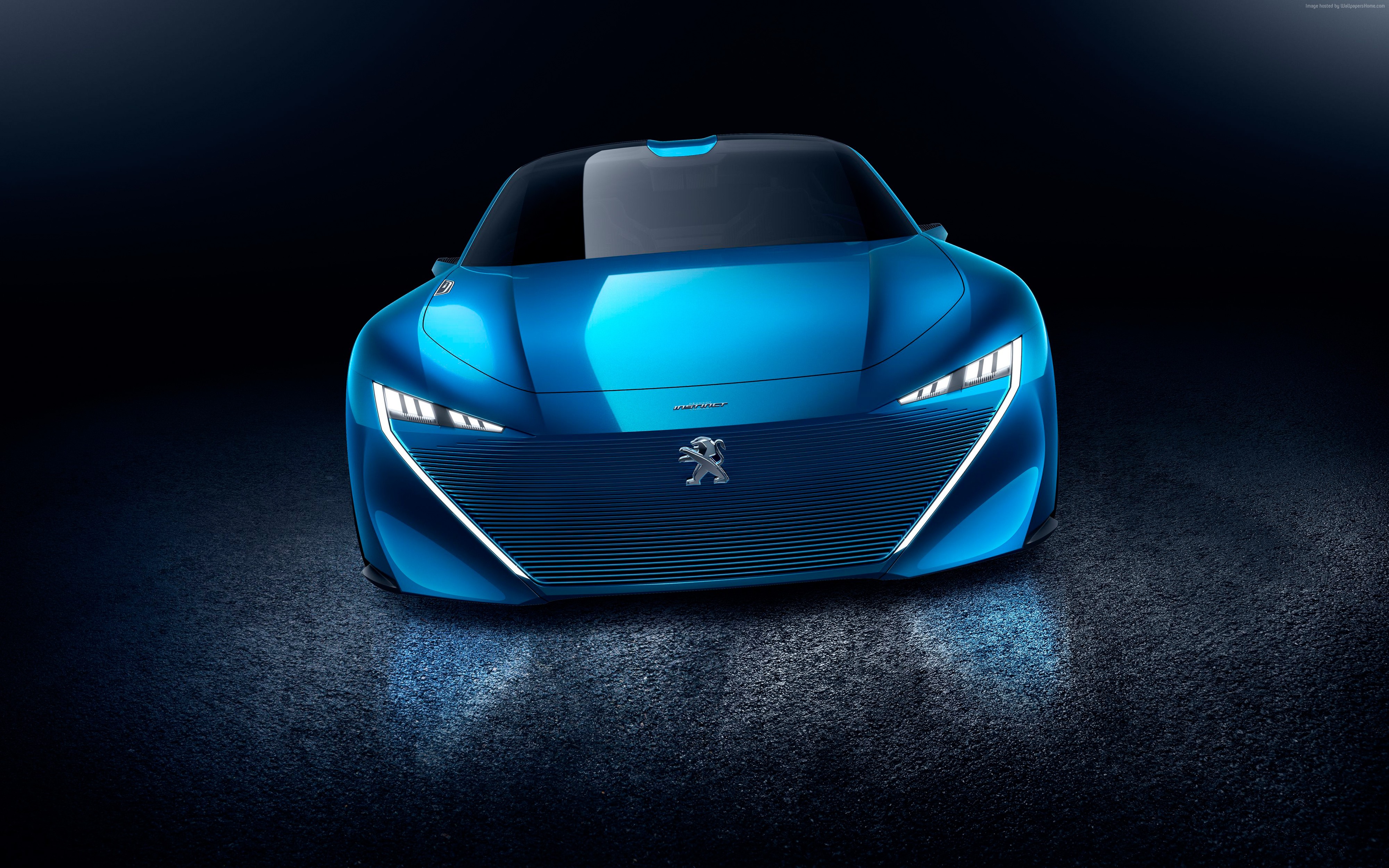 Peugeot Instinct concept car at Geneva Auto Show 2017 HD Wallpaper