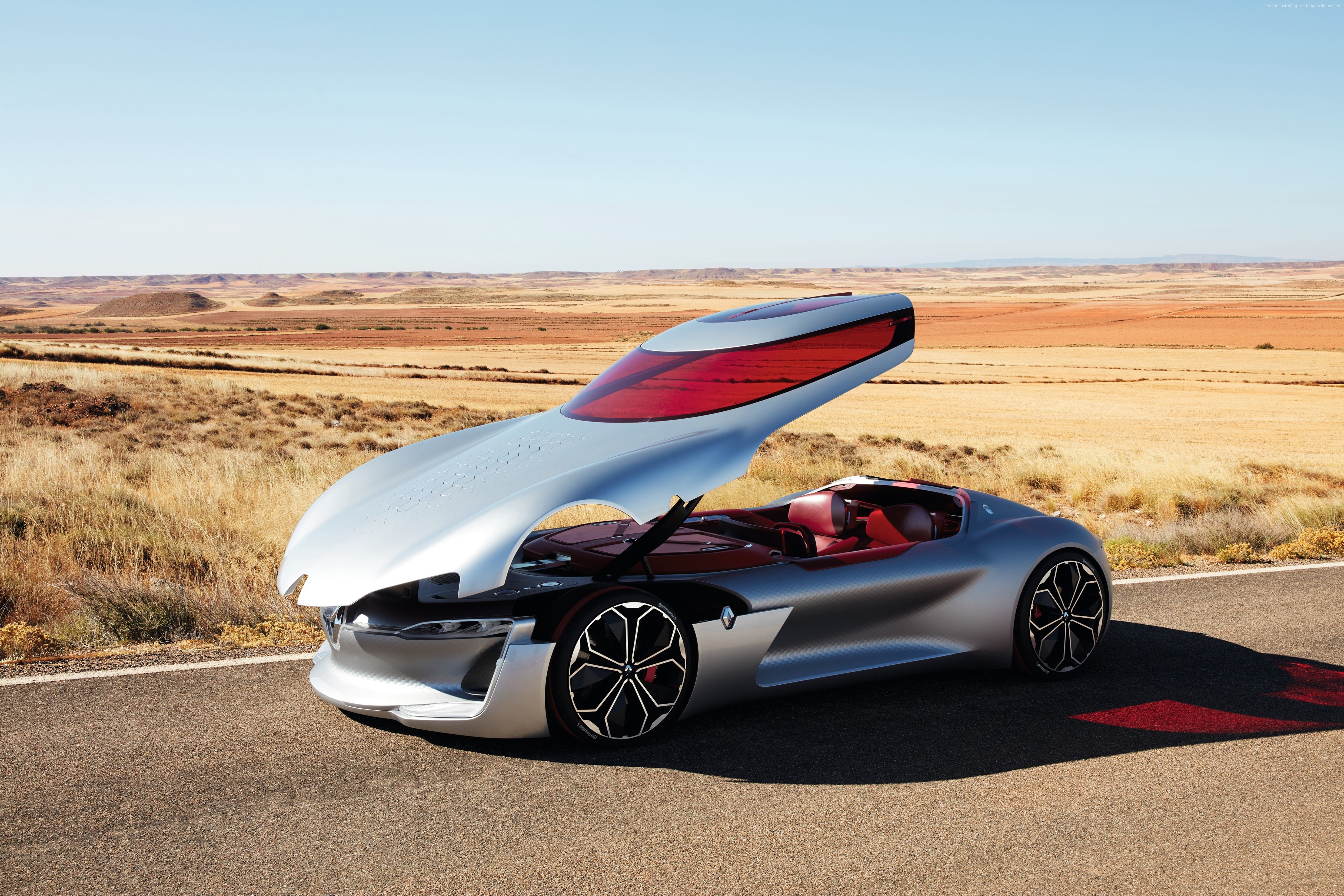 Renault Trezor concept car in a landscape HD Wallpaper