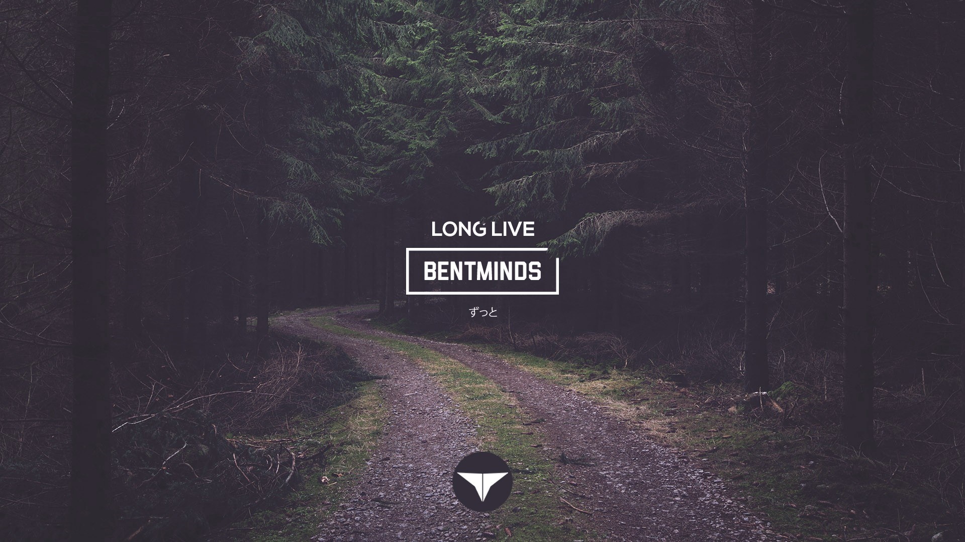 Long Live Bentminds logo in a forest HD Wallpaper