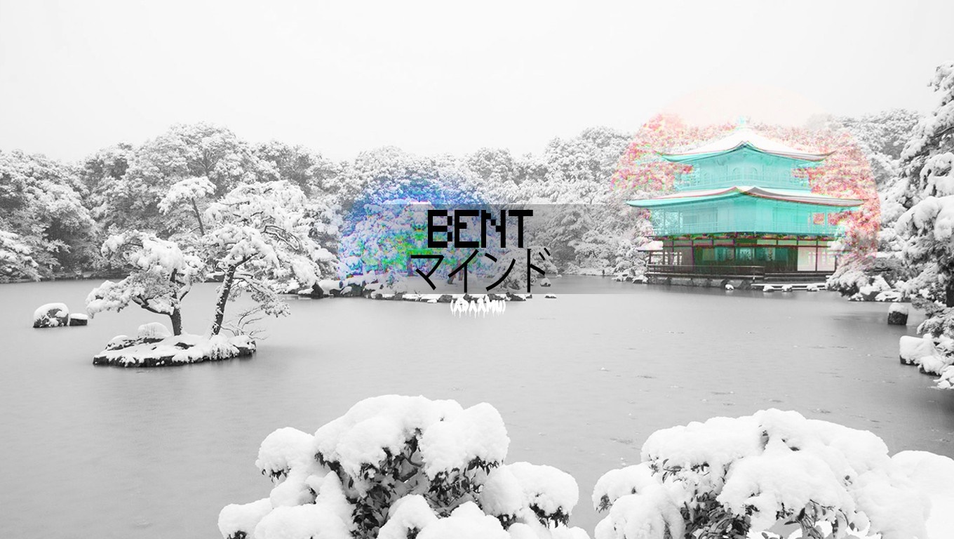 Bent Mind Japanese Temple in Snow HD Wallpaper