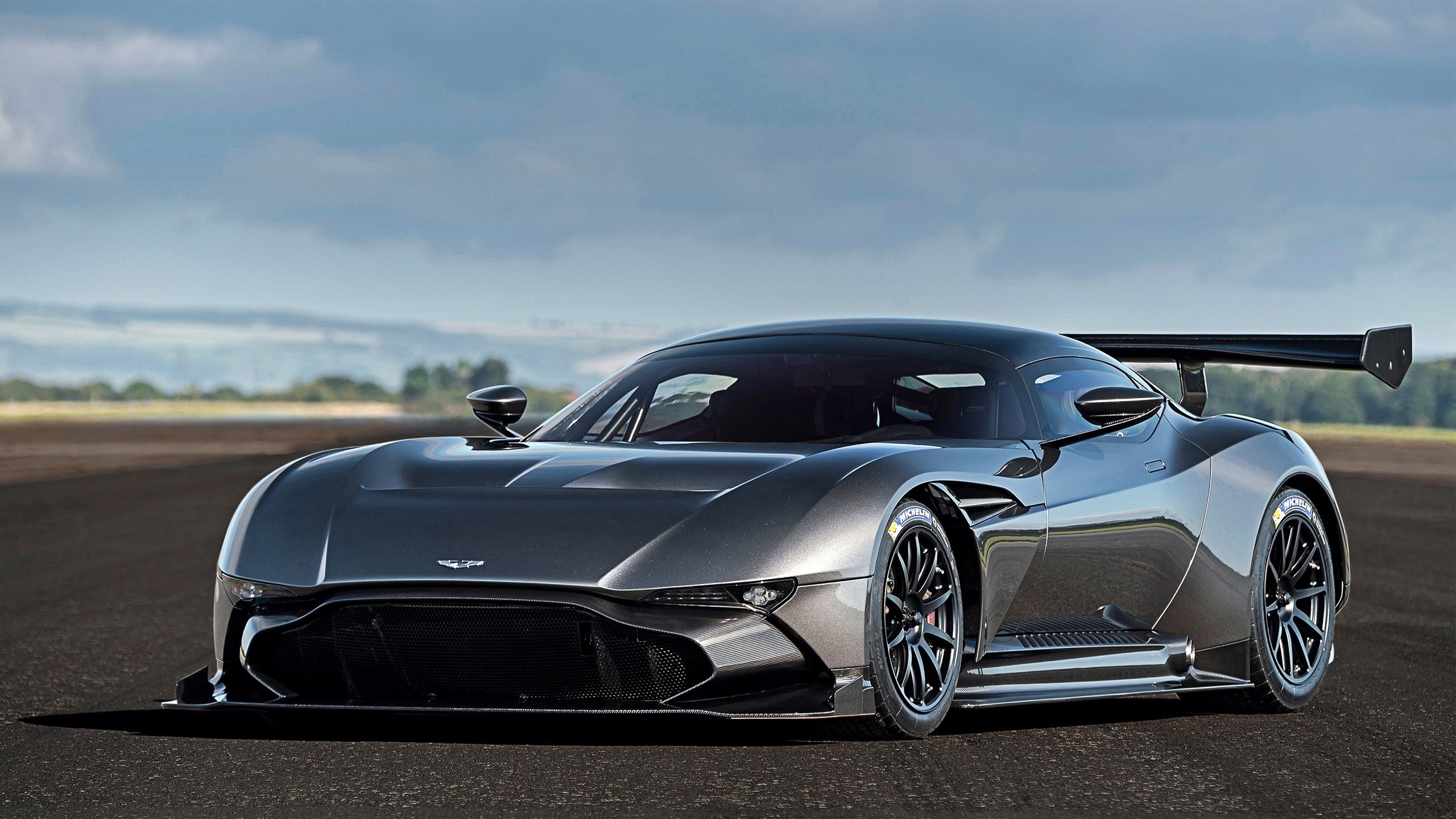Aston Martin Vulcan race car on a track HD Wallpaper