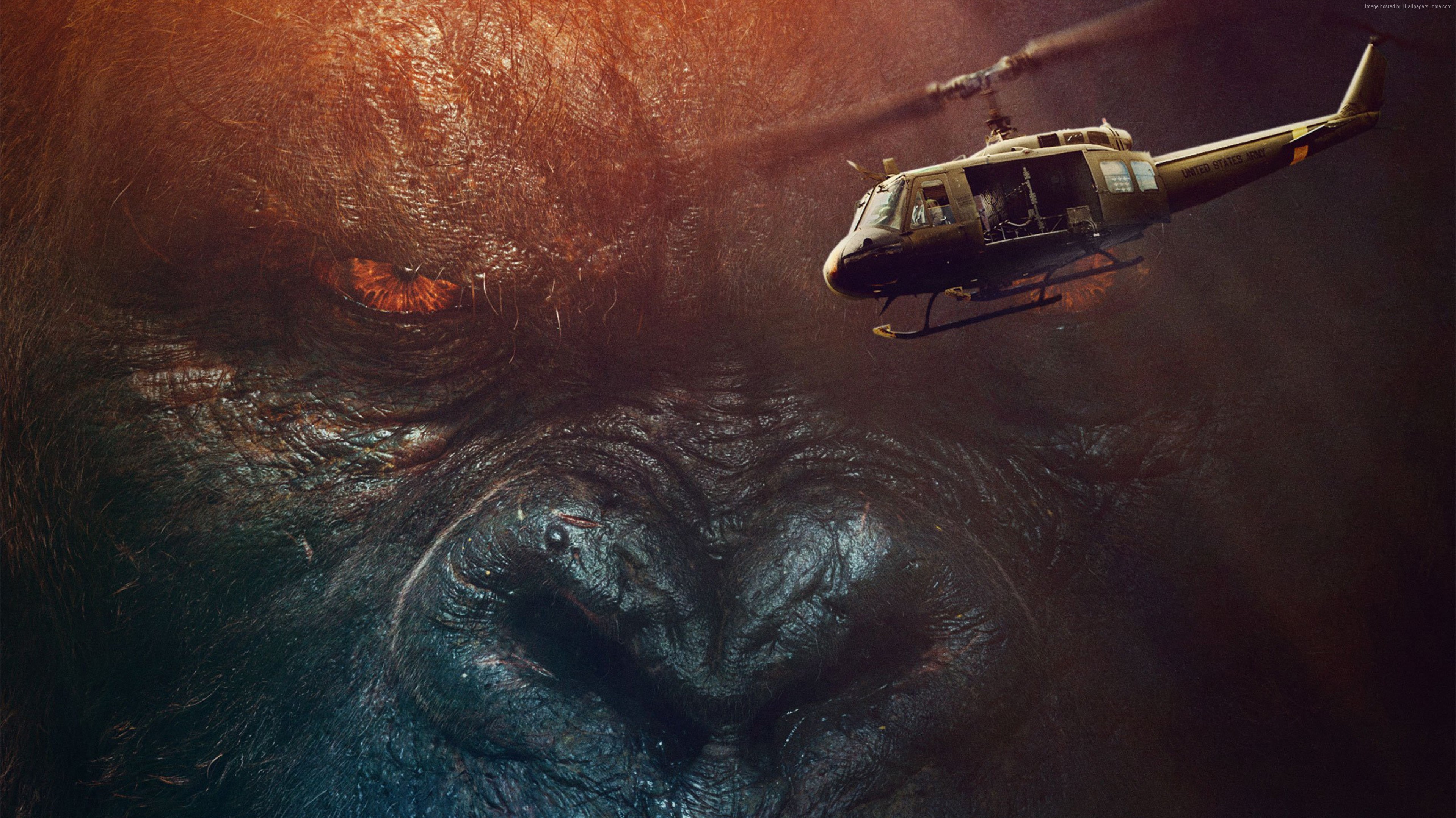 Kong: Skull Island with Tom Hiddleston HD Wallpaper