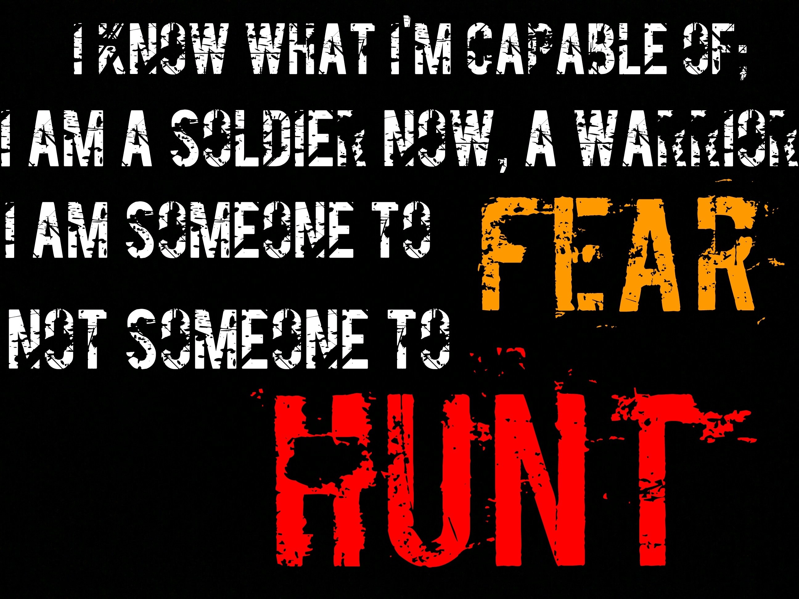 Quote about being a soldier and warrior HD Wallpaper