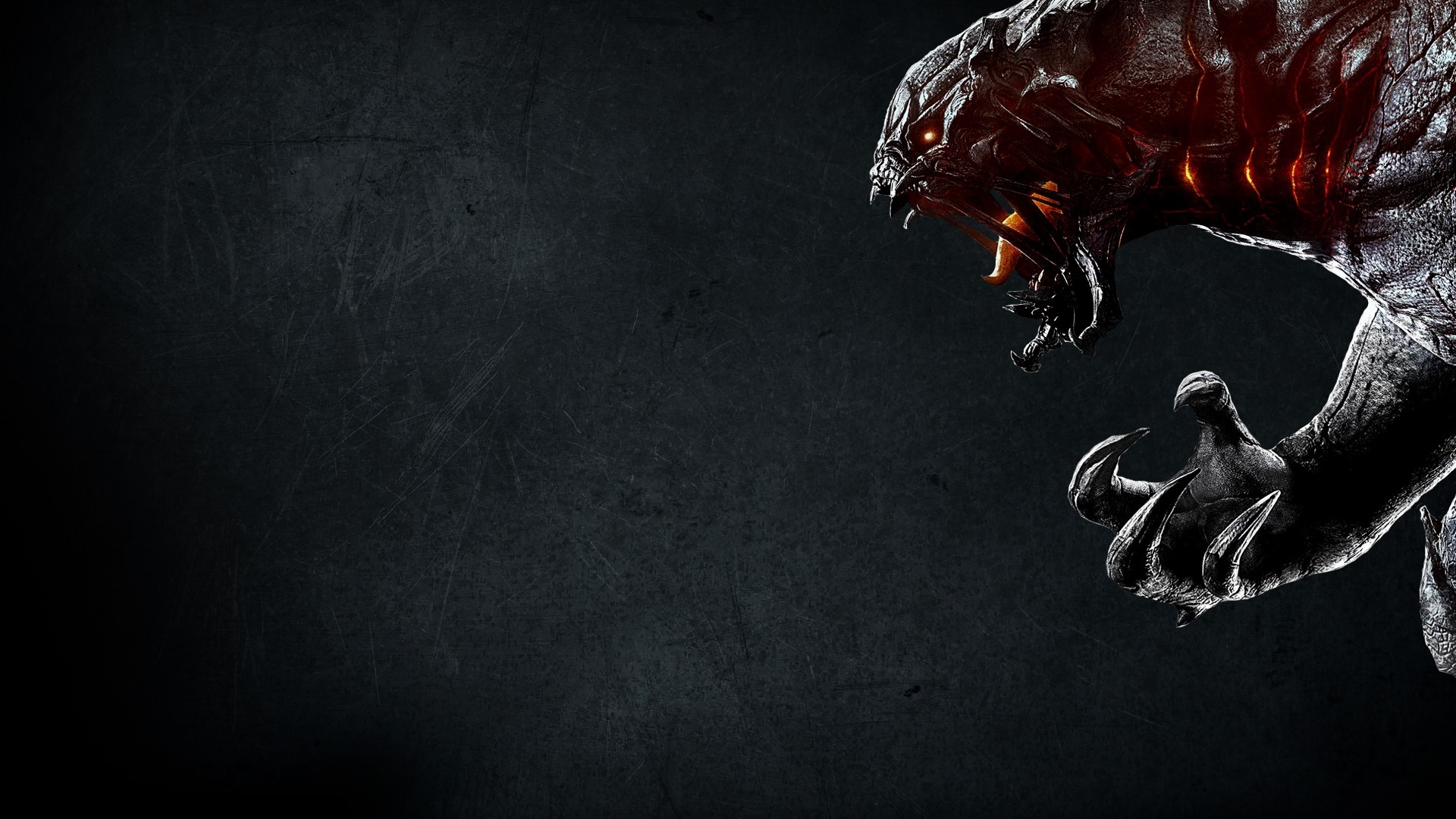 Monster from Evolve on dark background HD Wallpaper